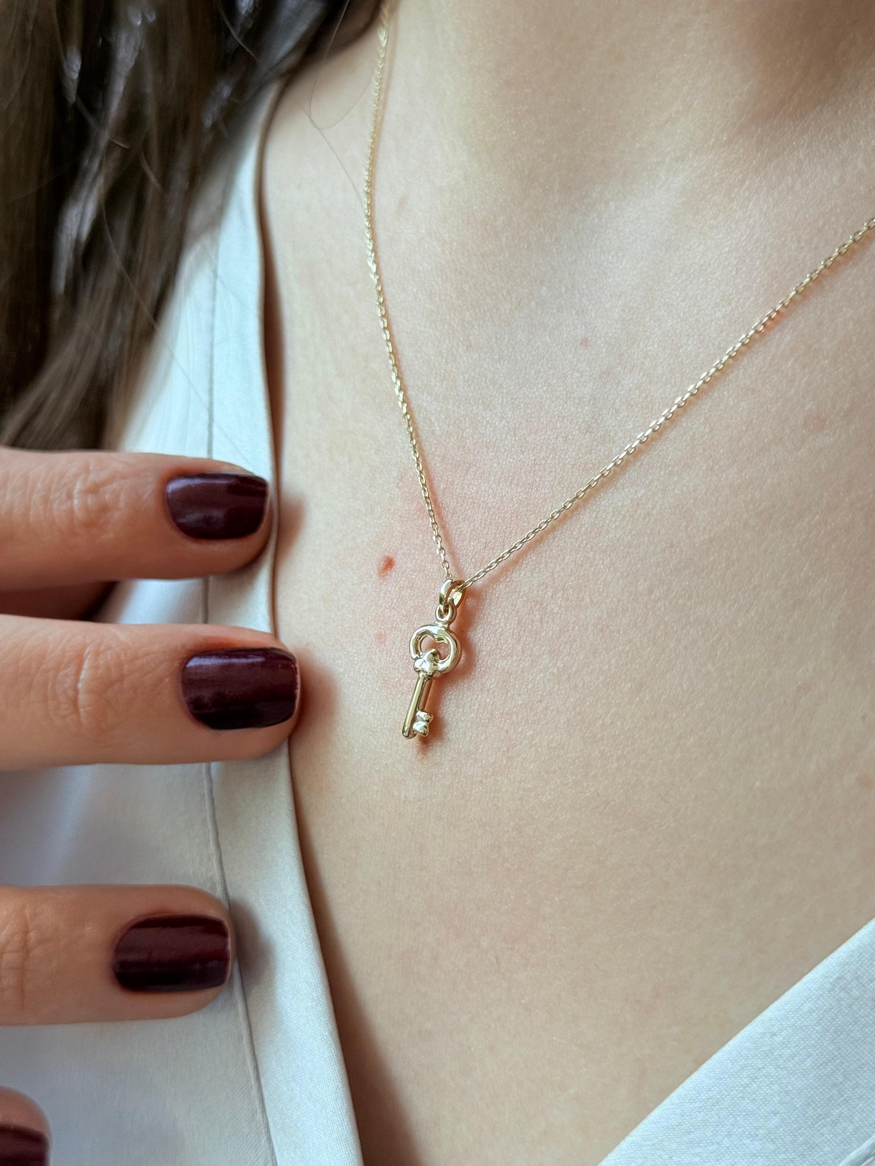 Anahtar Altın Kolye