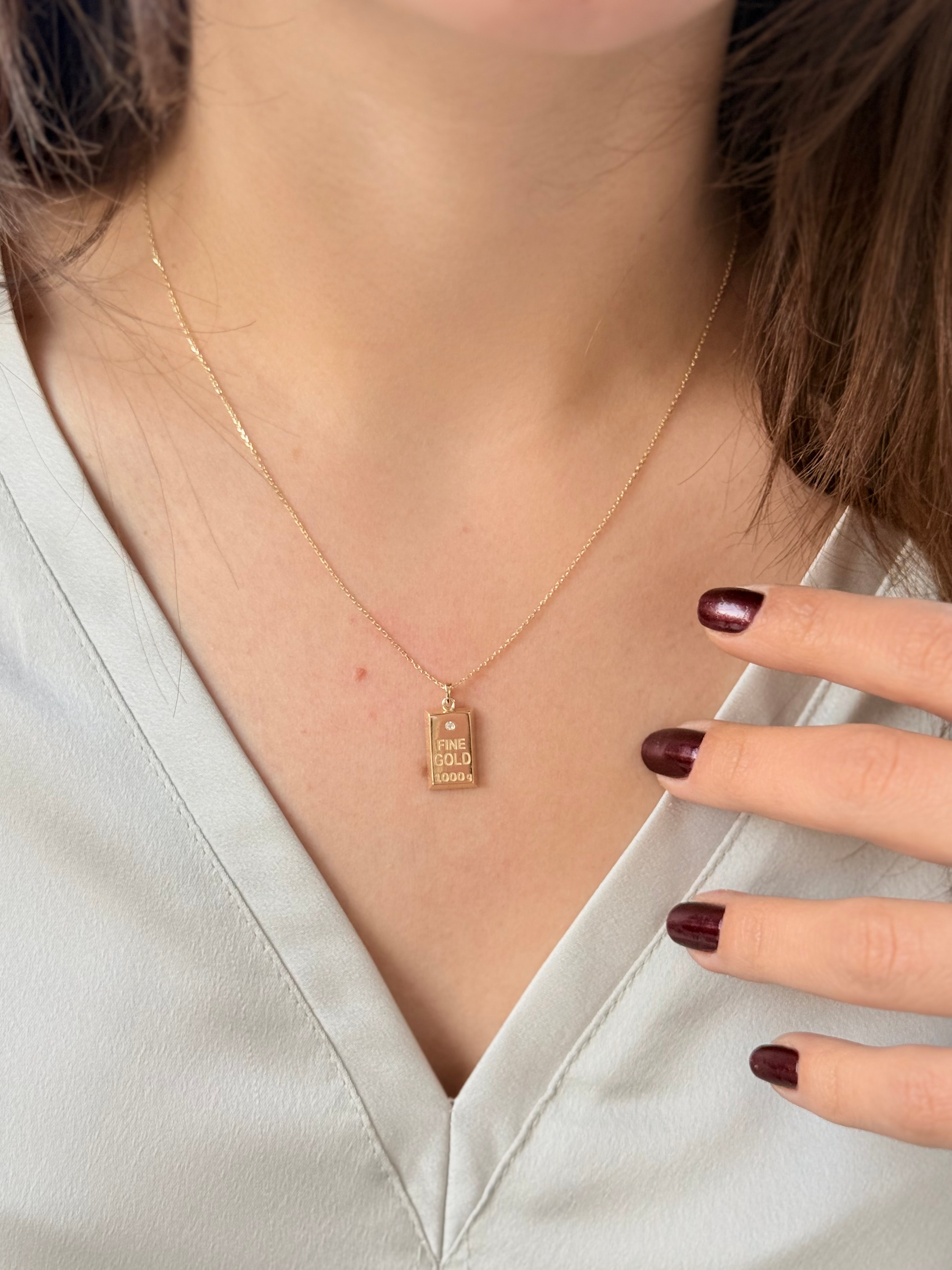 Külçe Altın Kolye