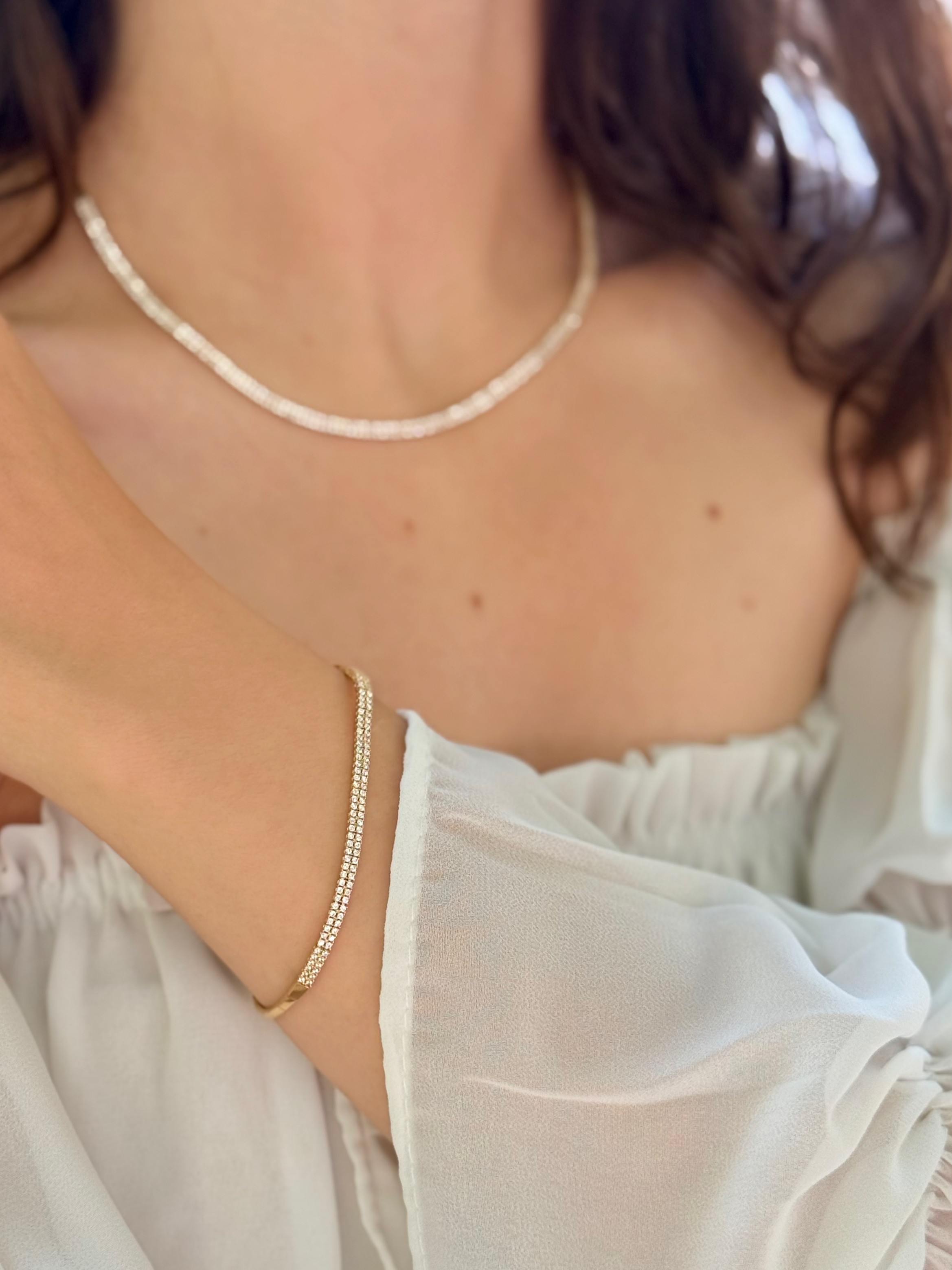 Elena Sıra Tașlı Altın Set