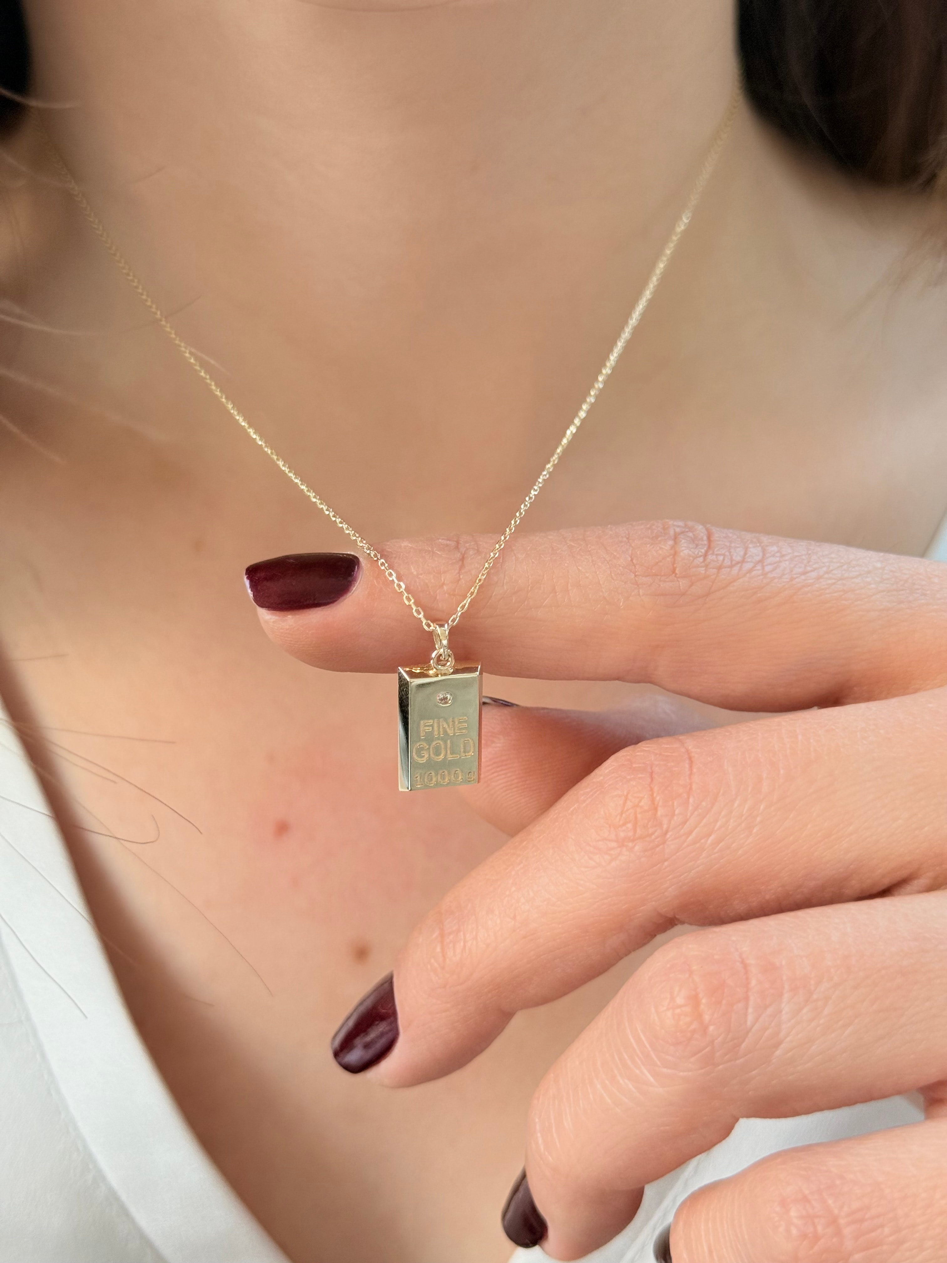 Külçe Altın Kolye