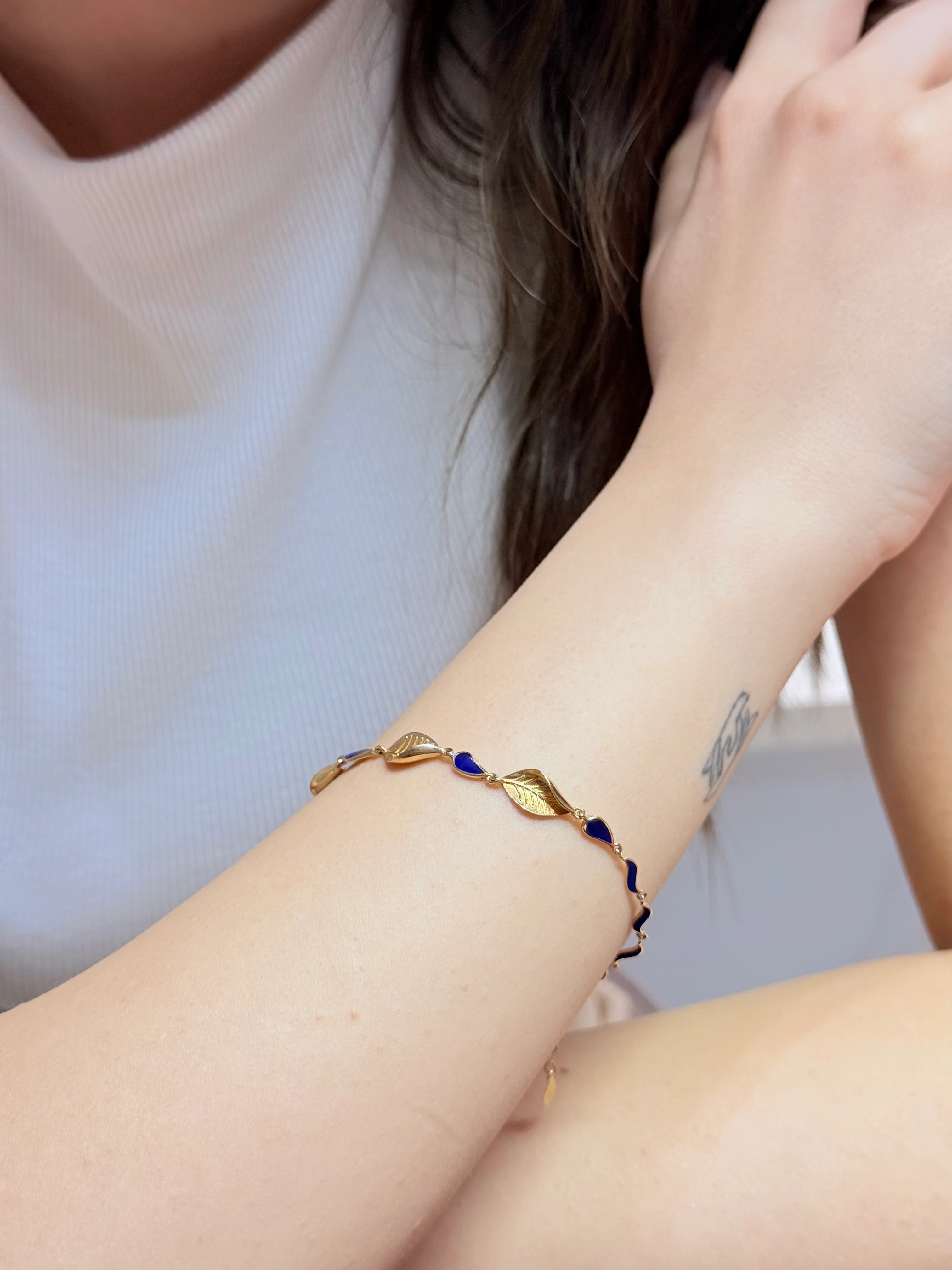 Hazan Mineli Altın Bileklik