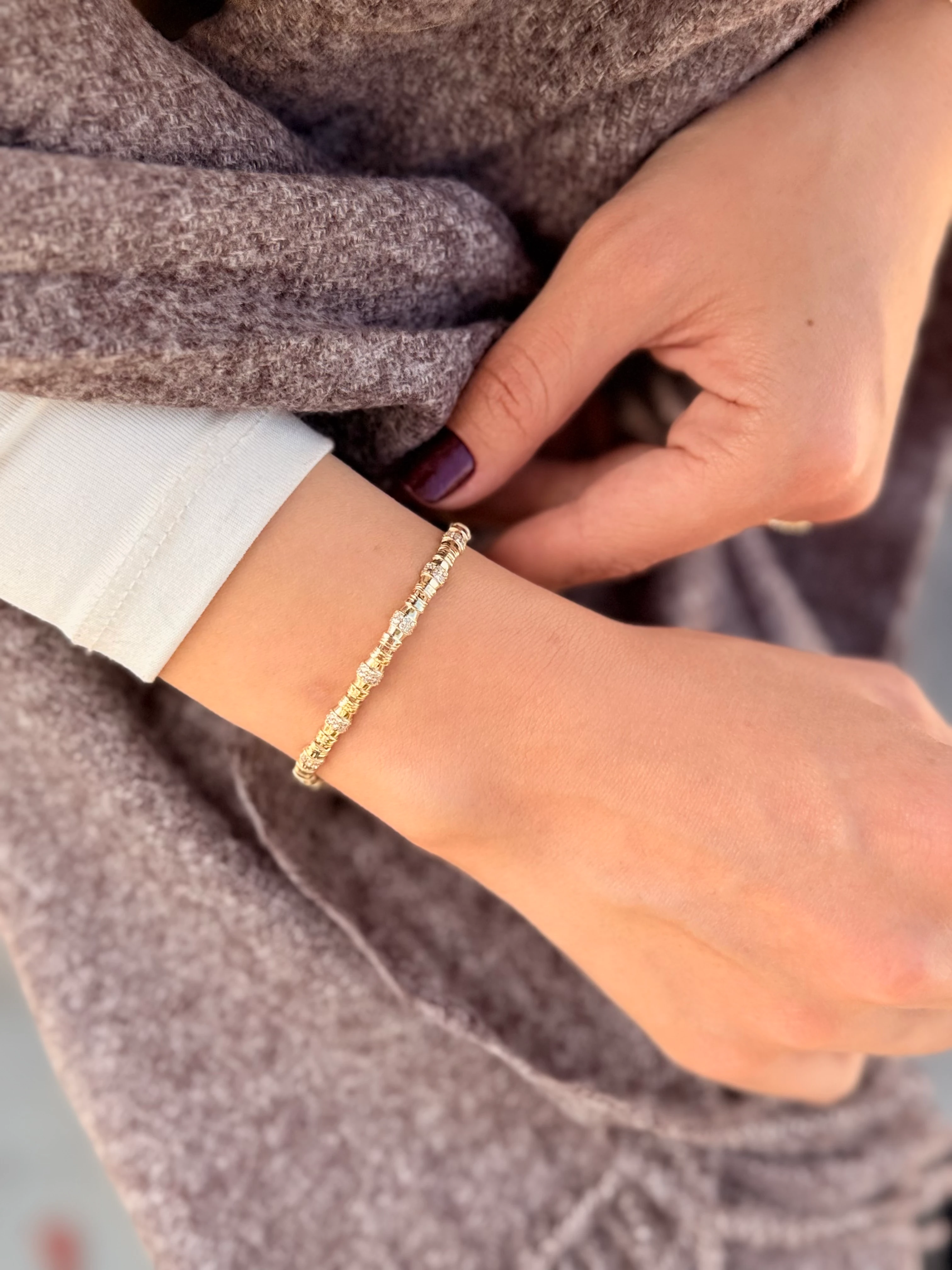 Bamboo Altın Bileklik