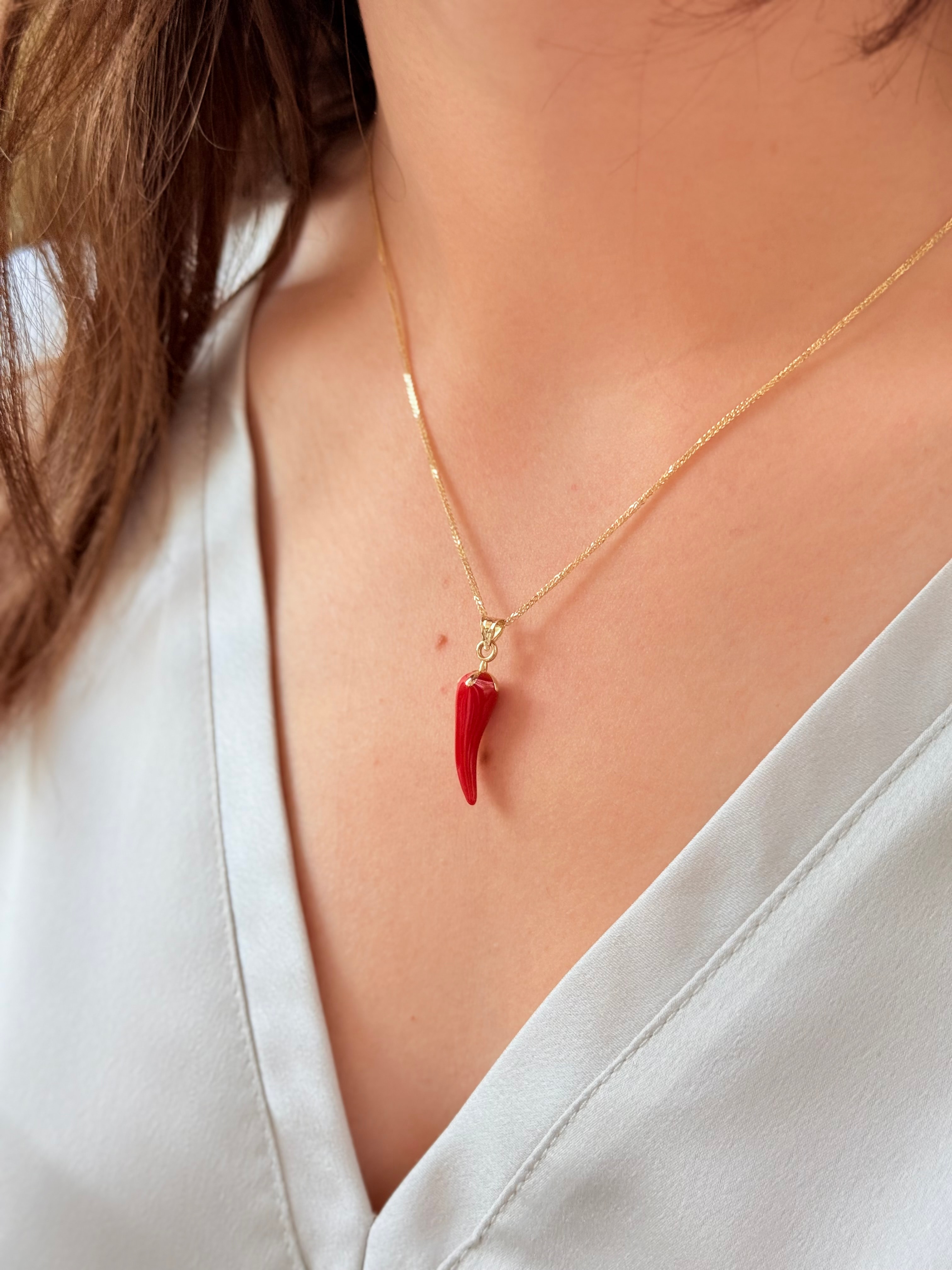 Altın Biber Kolye Ucu - 1.83 gram