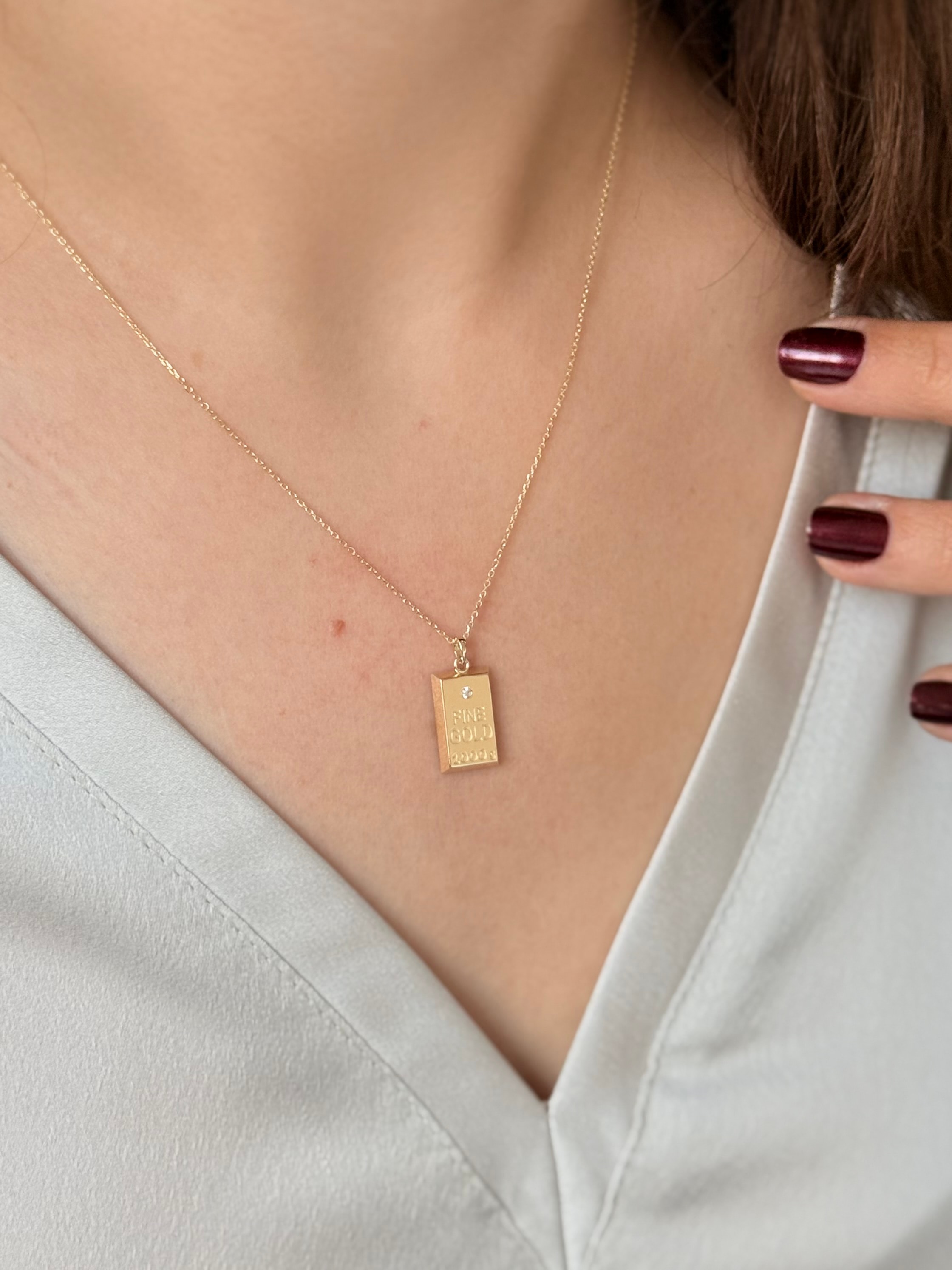 Külçe Altın Kolye