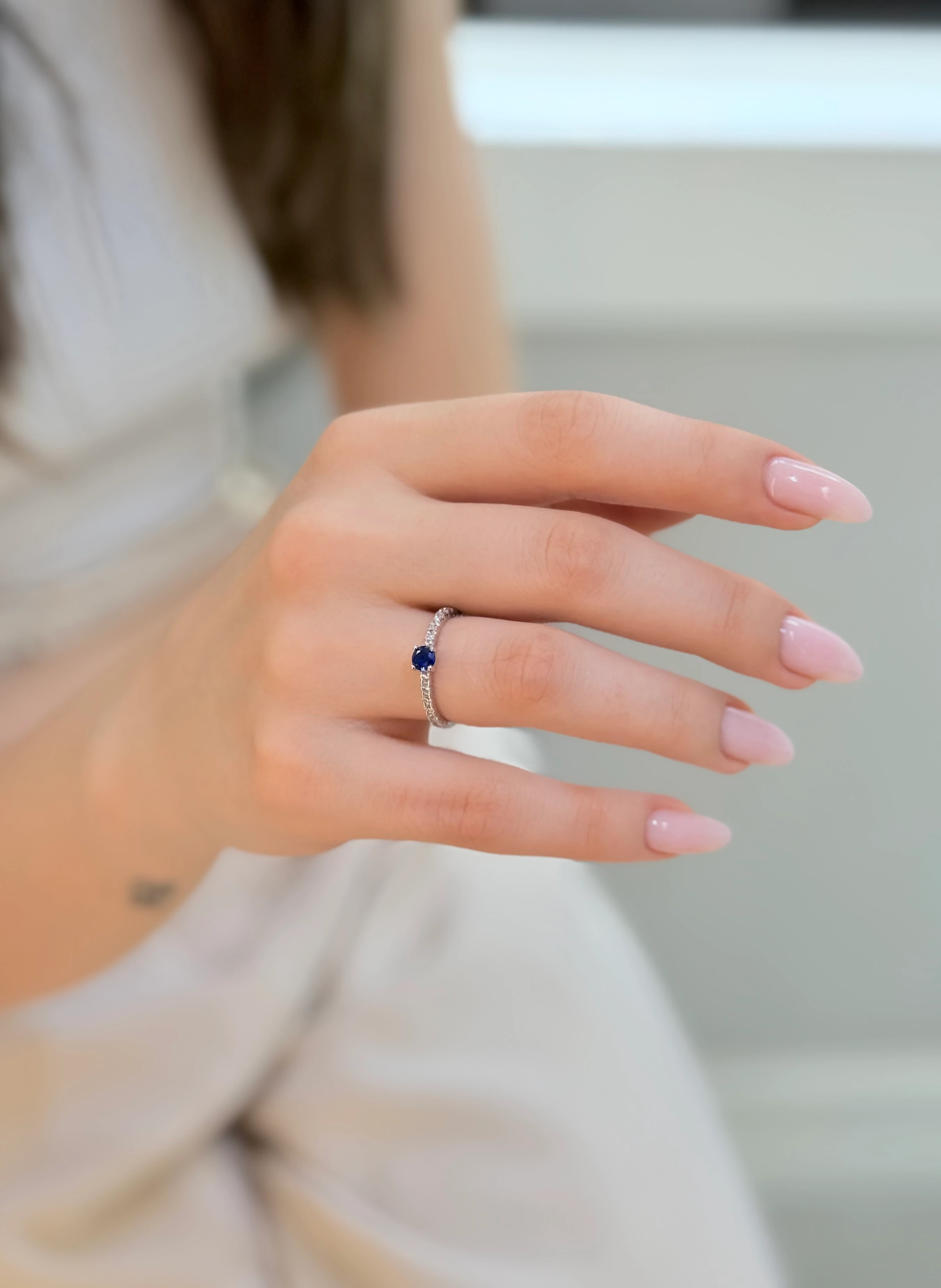 Patricia Beyaz Altın Yüzük