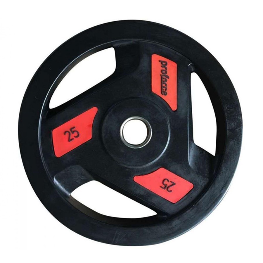 Proforce Kauçuk Kaplı Olimpik Ağırlık Plakası 25KG.  Sağlam Dökme Demir Plaka  Ev ve Salon Kullanımına uygun. Tek adet.