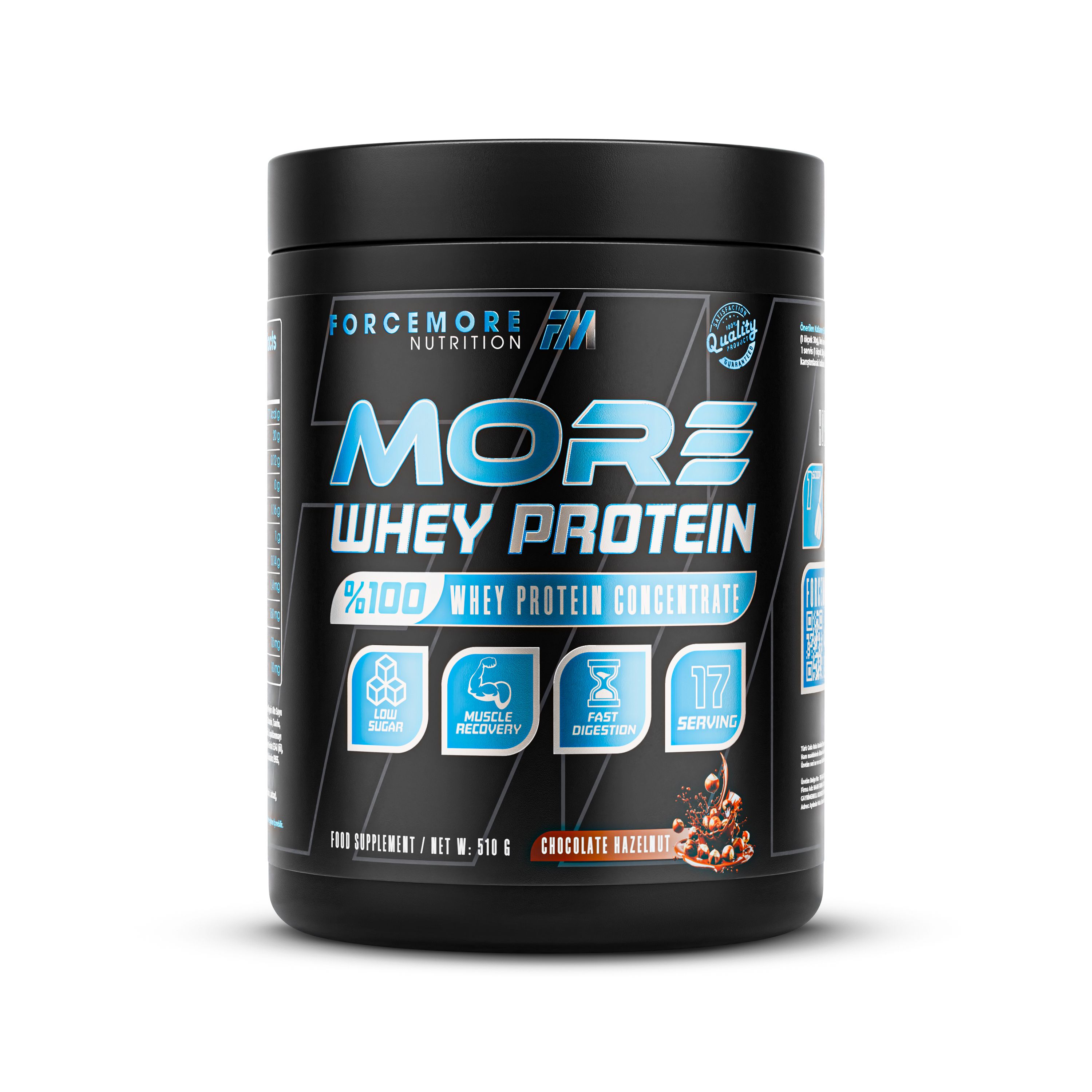 Forcemore Whey Protein Tozu Çikolata Fındık 510 gr