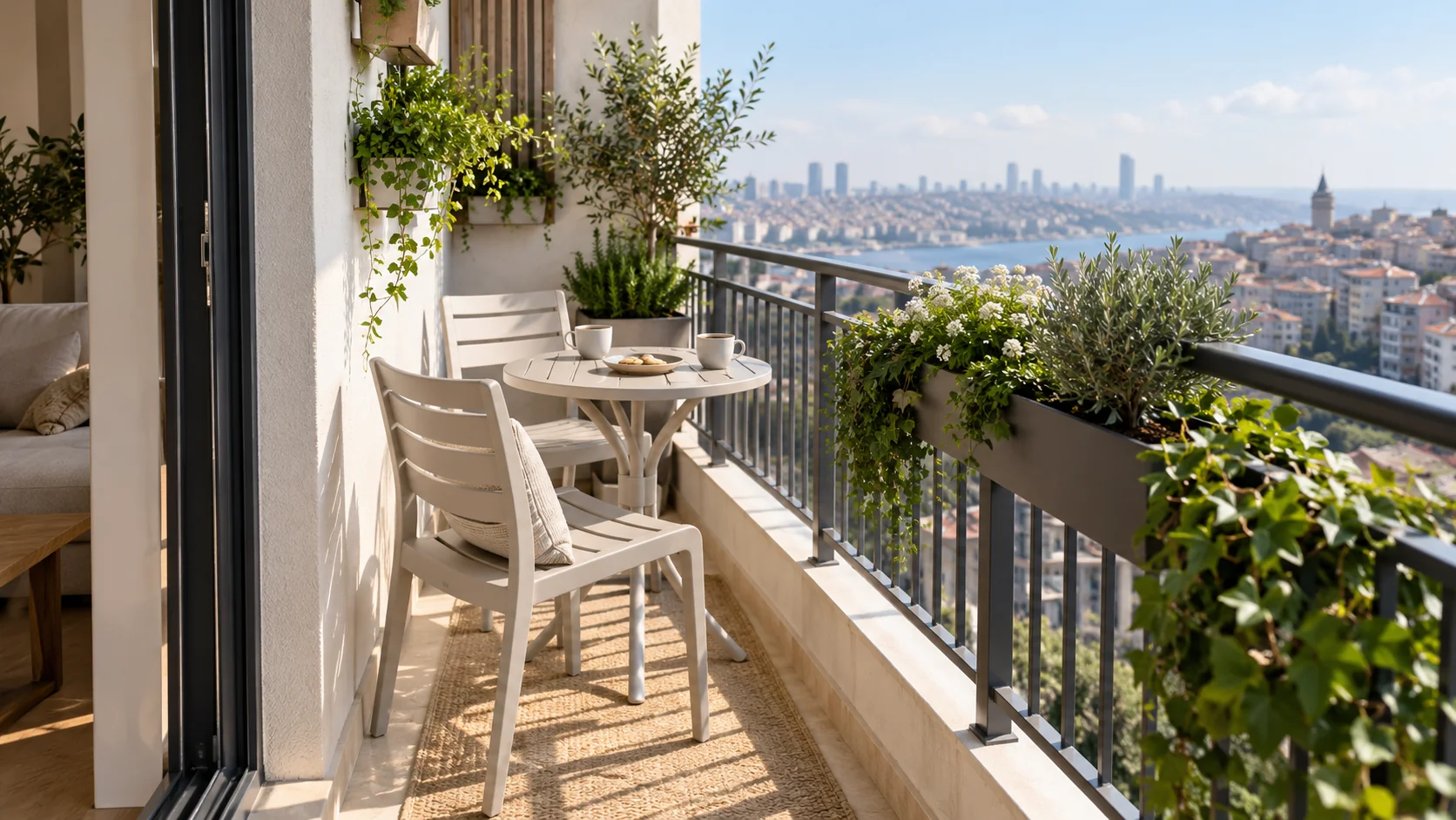 Küçük Balkon ve Dar Teraslar İçin Bahçe Mobilyası Rehberi: Az Metrekarede Büyük Yaşam