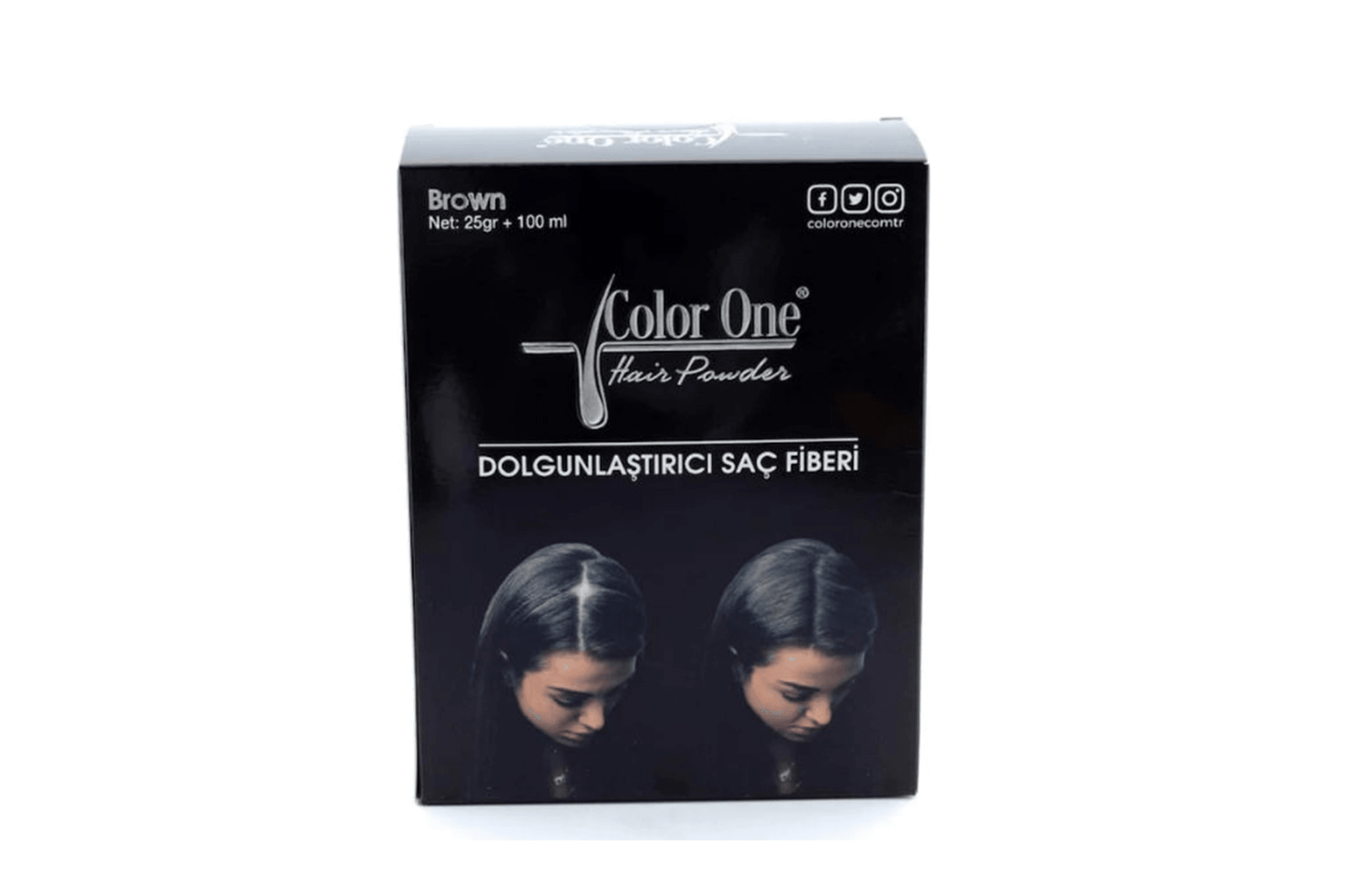 Color One Dolgulu Saç Fiberi Siyah 25Gr