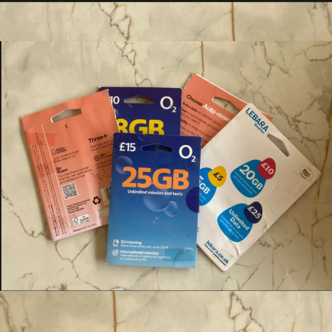 +44 İngiltere Fiziksel Sim Kart