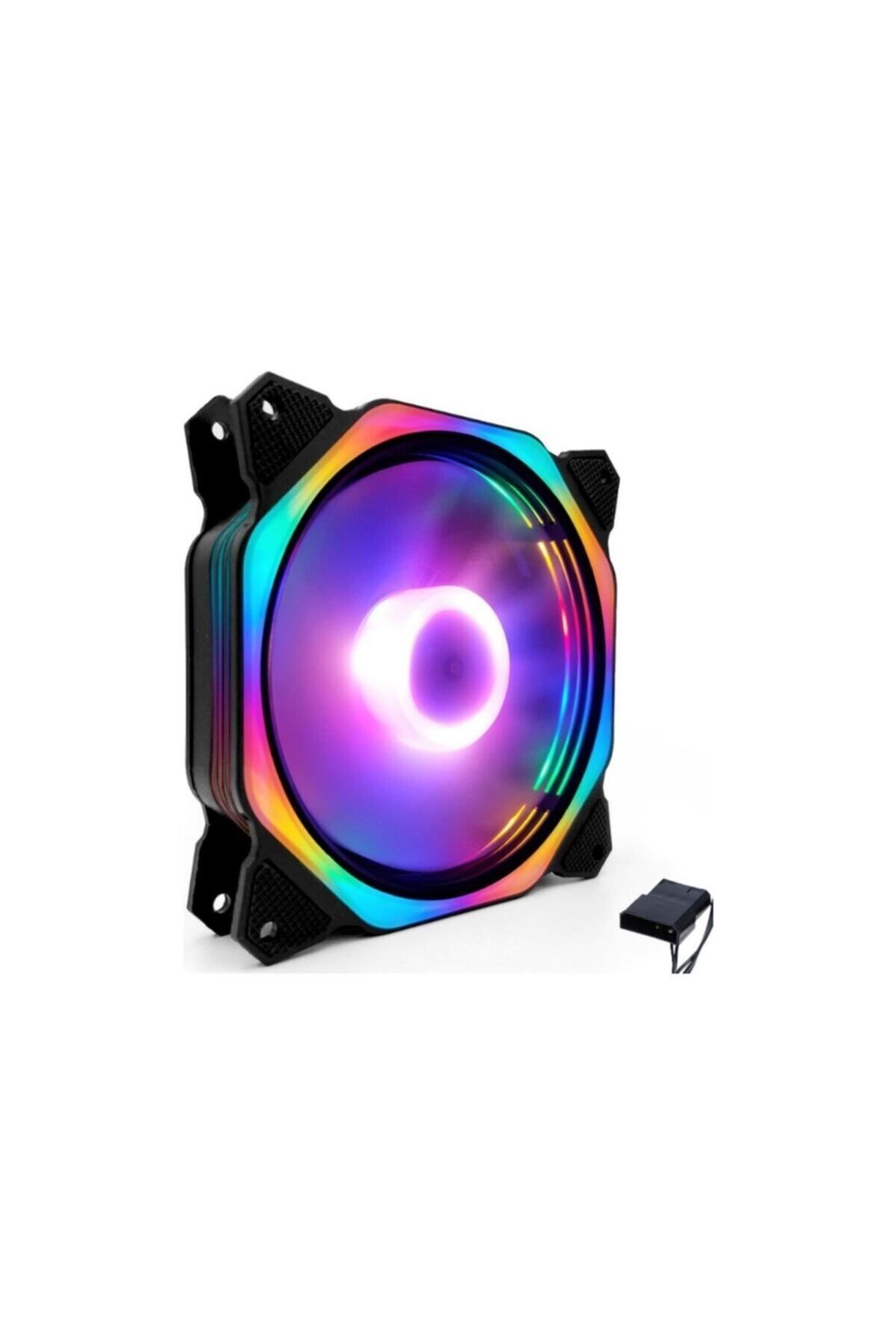 12 Cm Soğutucu Kasa Fanı Ledli Işıklı Renkli Sessiz Bilgisayar Fan
