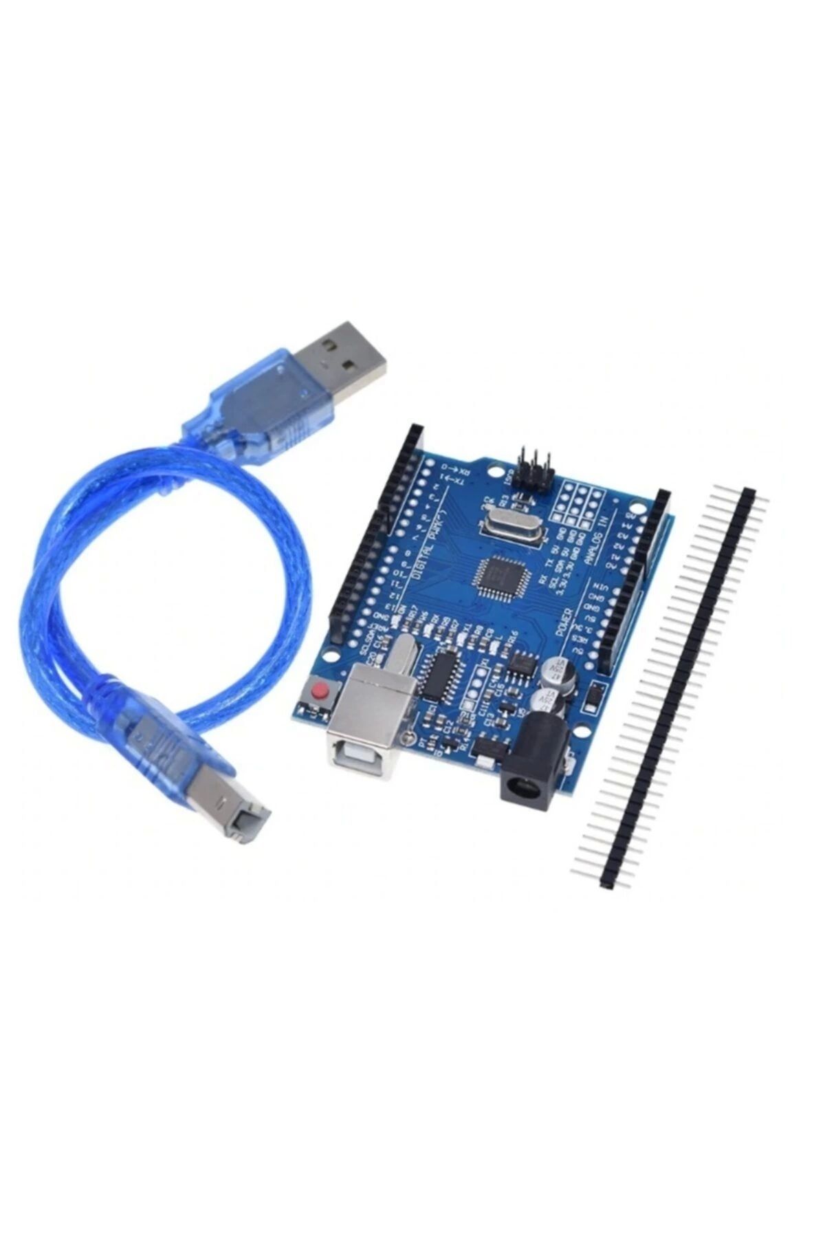 Arduino Uno R3 - Smd Klon (ch340 Çipli) - Usb Kablo Hediyeli
