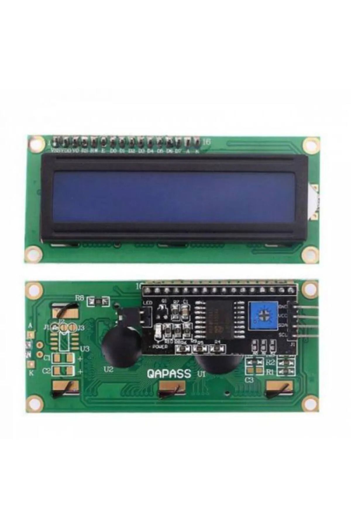 16x2 Lcd Ekran I2c (IIC MODÜLÜ ILE) 2x16