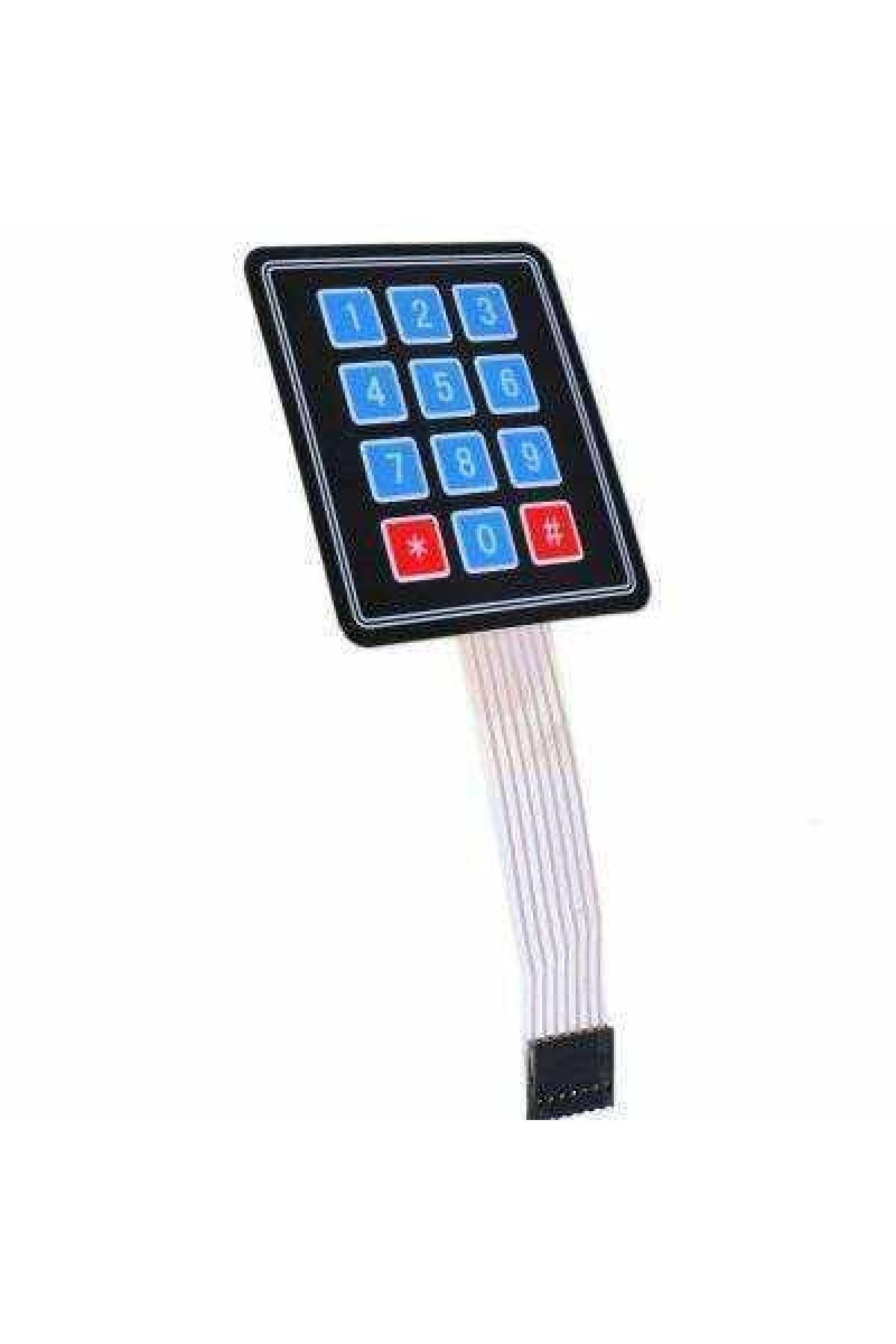 4x3 - 12 Buton Membran Tuş Takımı Keypad Klavye Arduino