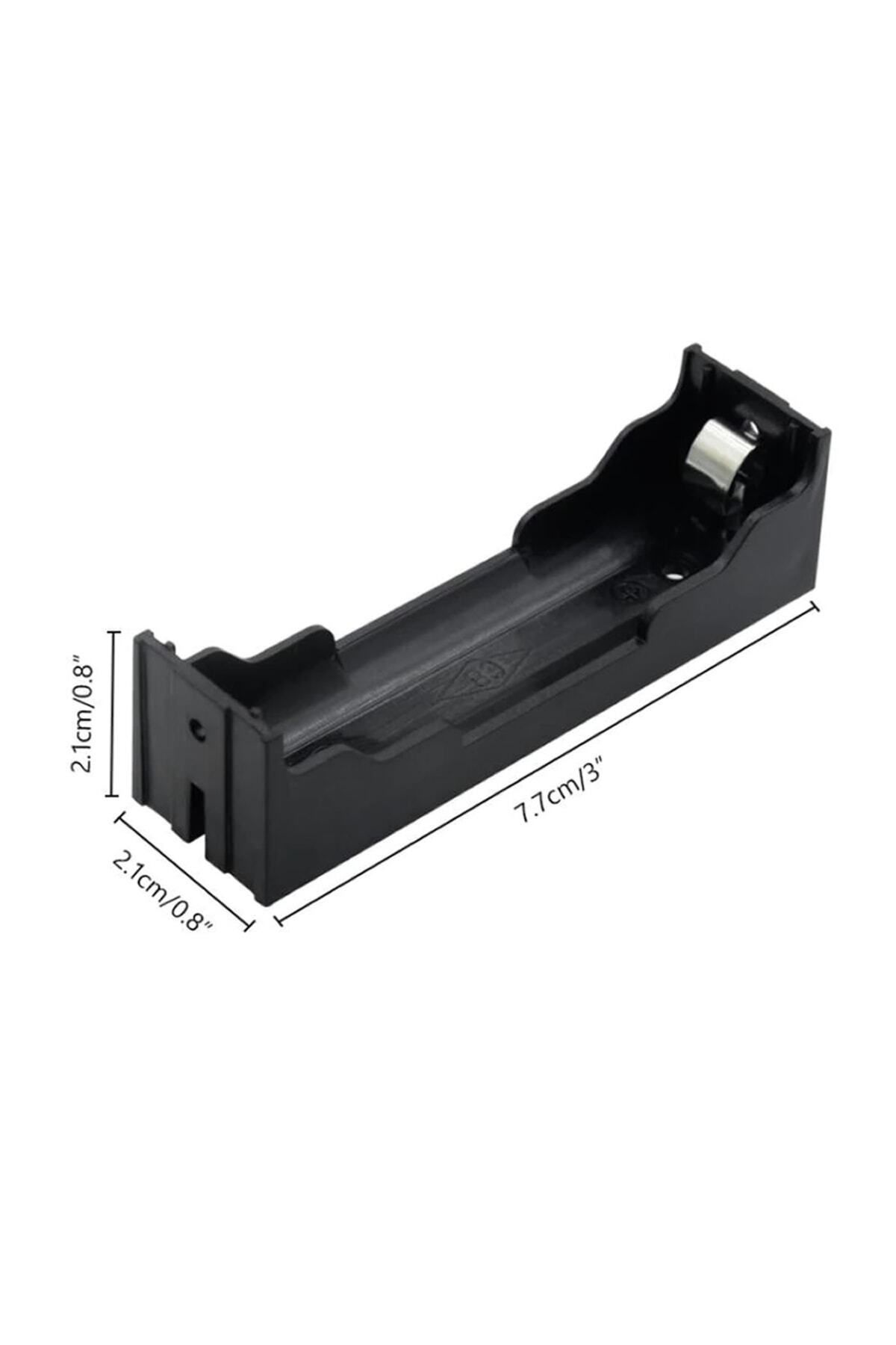 18650 Pil Yuvası Pcb Tip Tekli 3.7 v Li‑ıon Battery Holder