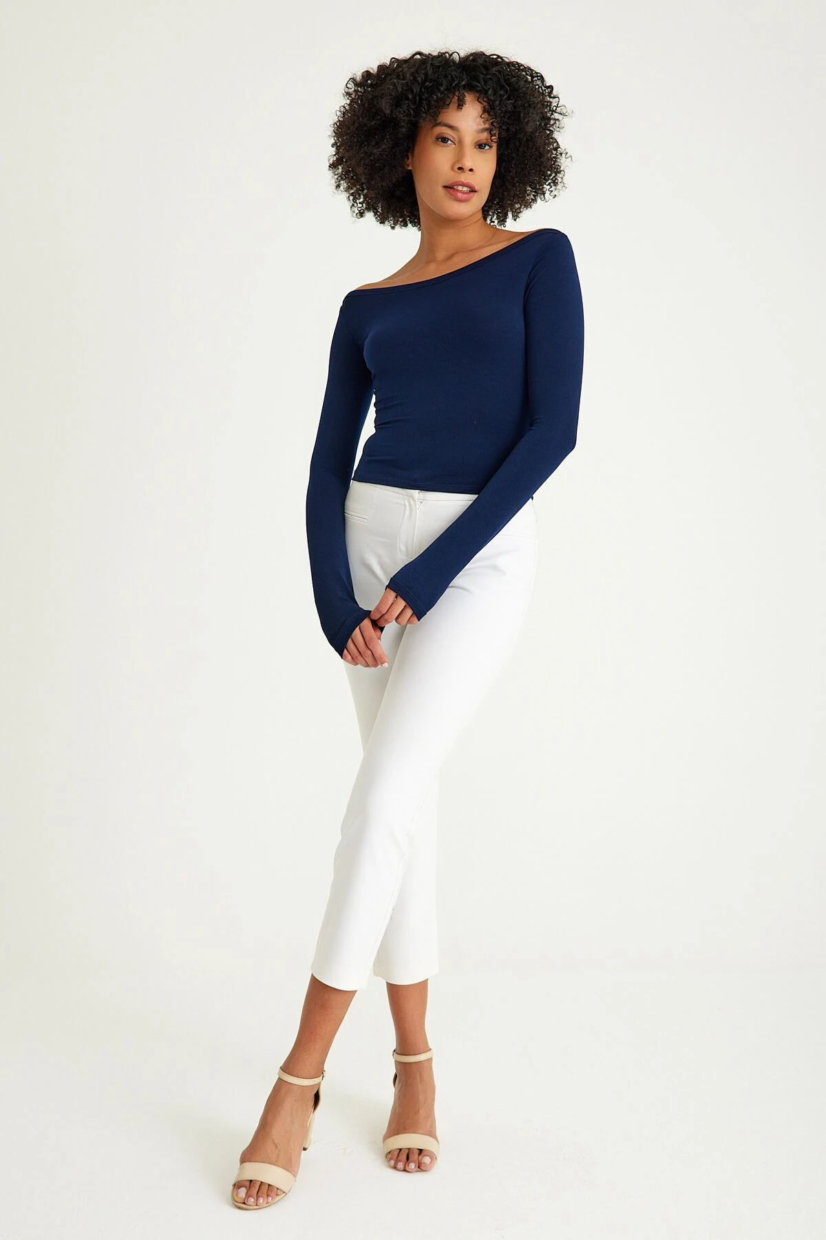 Mh Kayık Yaka Lacivert Body