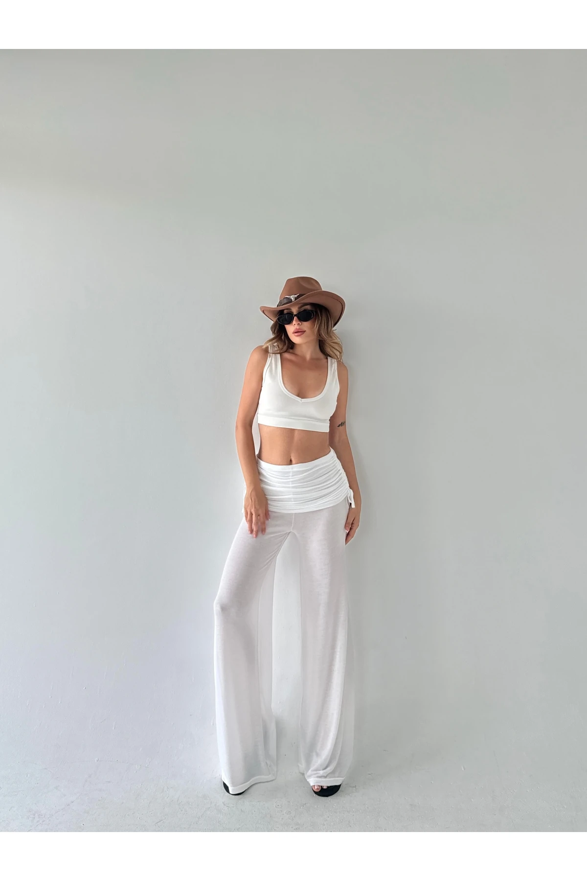 Büzgülü Etek Pantolon