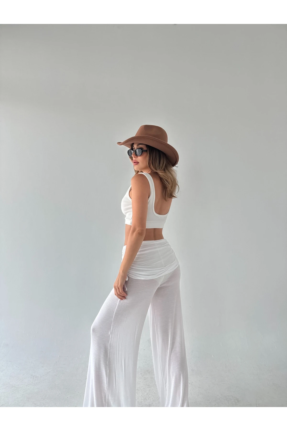 Büzgülü Etek Pantolon