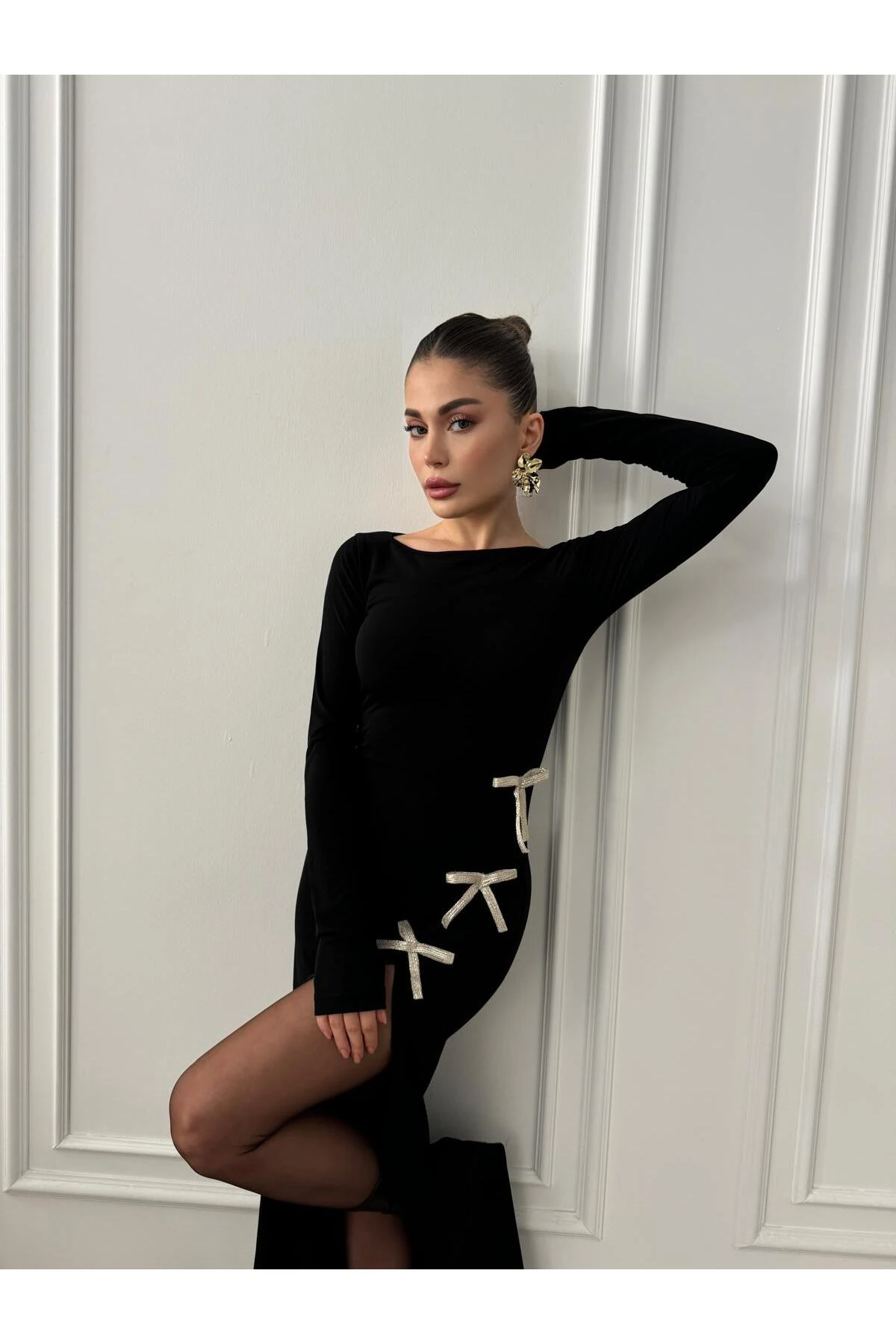 FİYONKLU MAX BOY ELBİSE