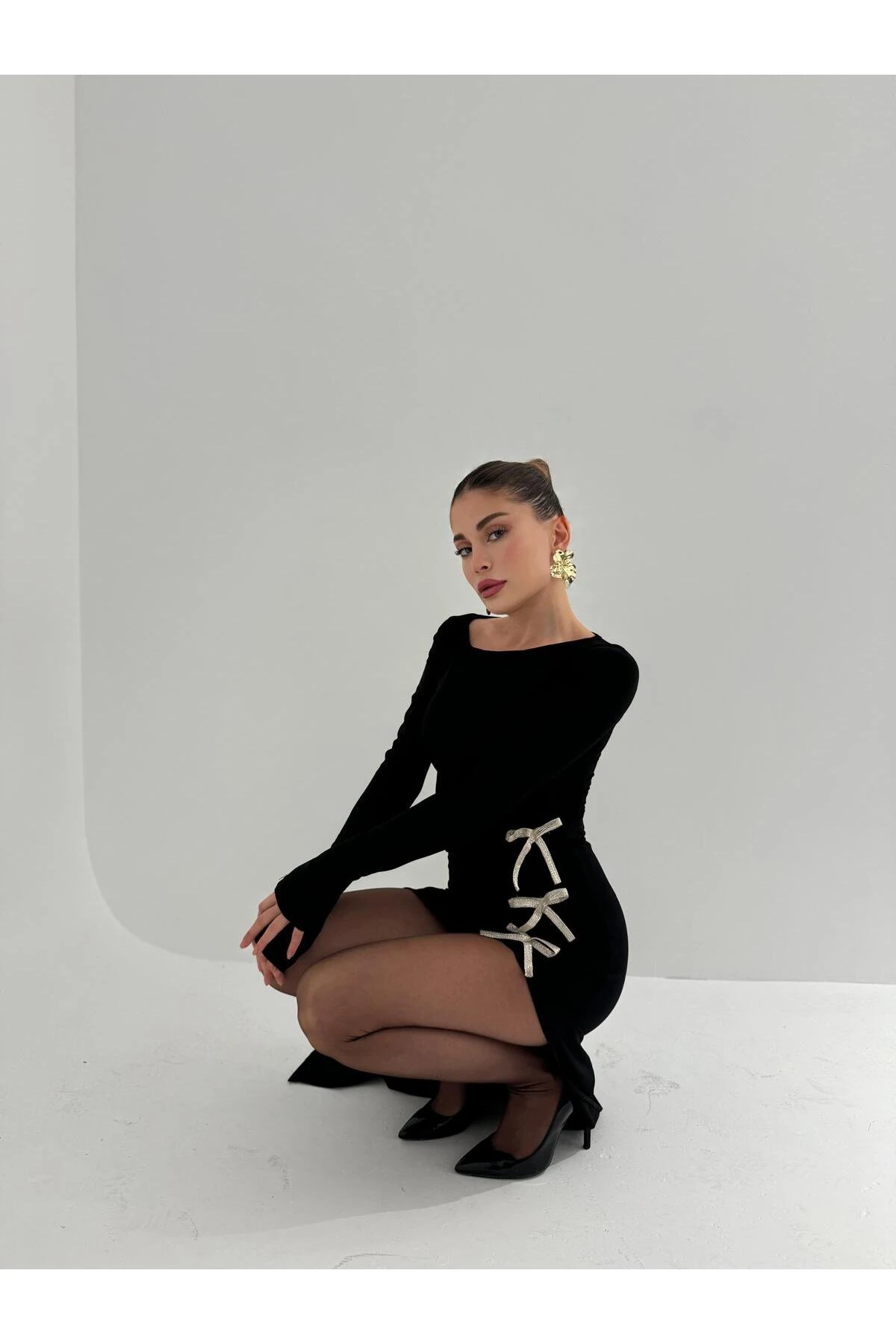 FİYONKLU MAX BOY ELBİSE