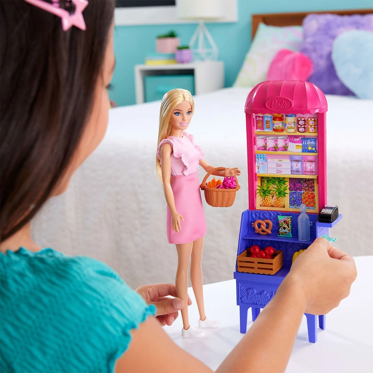 JCT05 Malibu Market Barbie ve Oyun Seti Barbie and Teresa Recipe for F