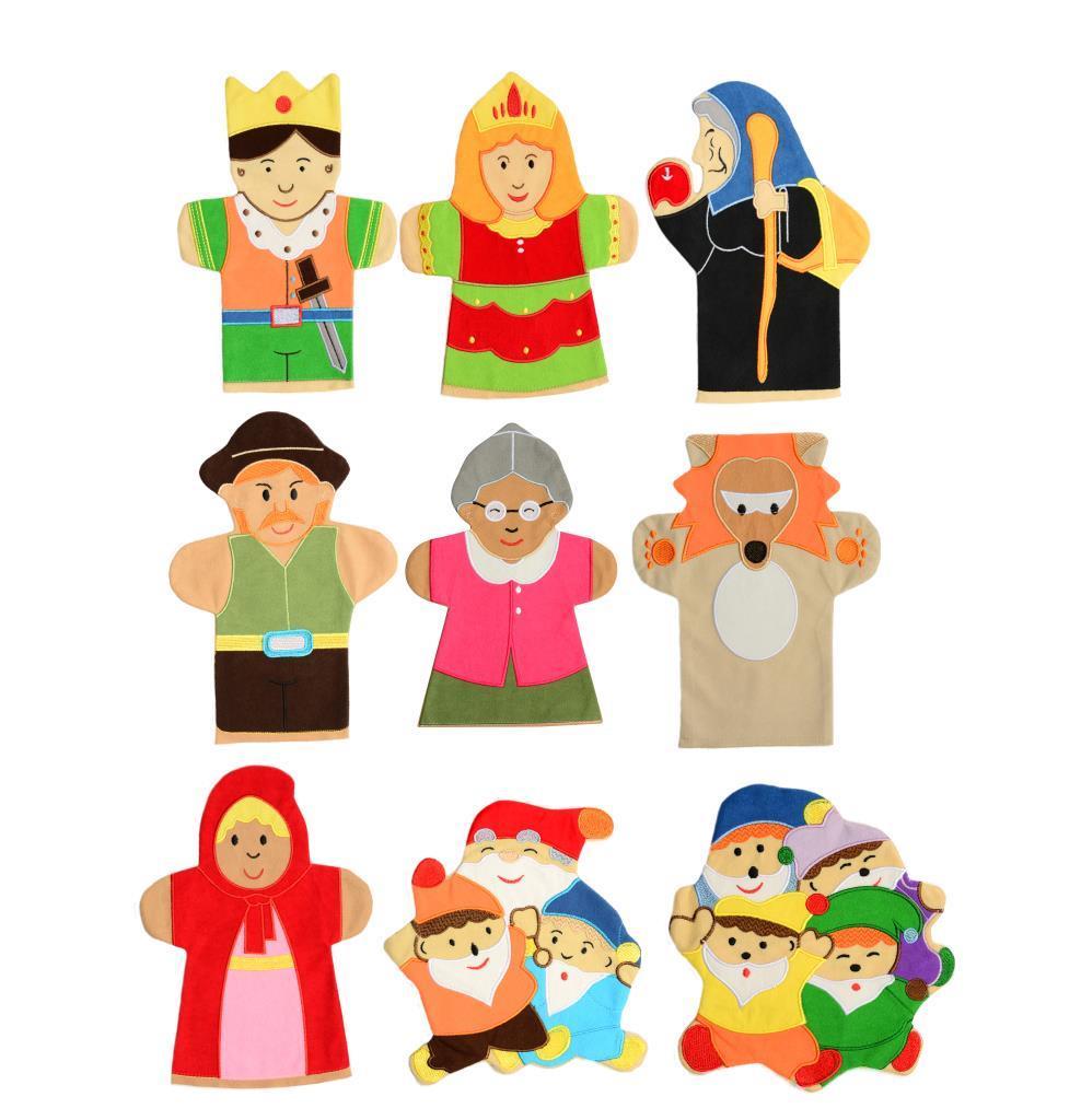 Masal Kahramanları Kukla Seti 9'Lu