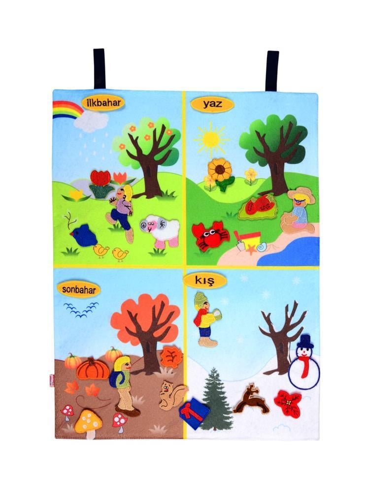 Yapışkanlı Mevsimler Panosu