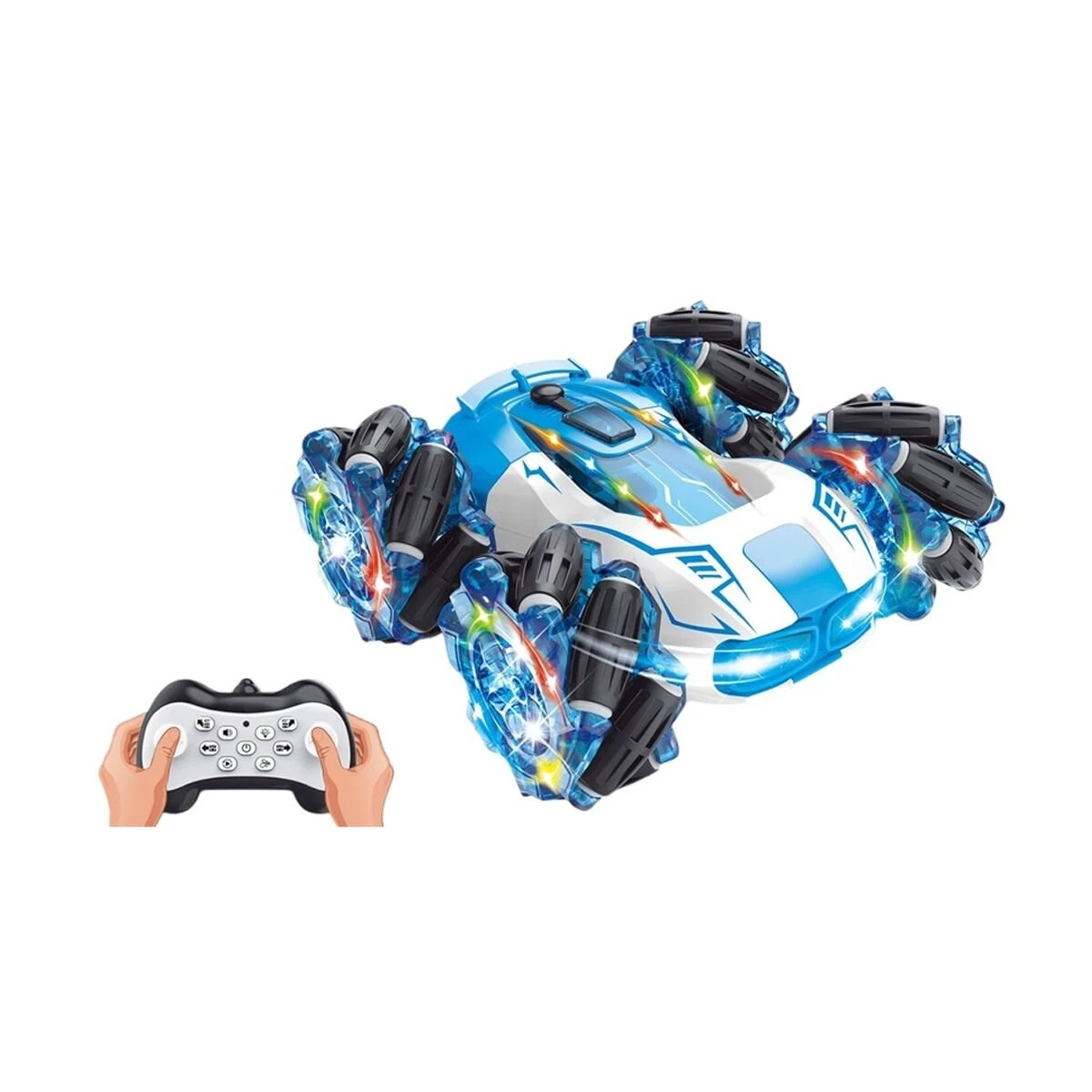 HG4-33 Kumandalı Müzikli Işıklı Drift Stuntu Akrobat Araba -Vardem