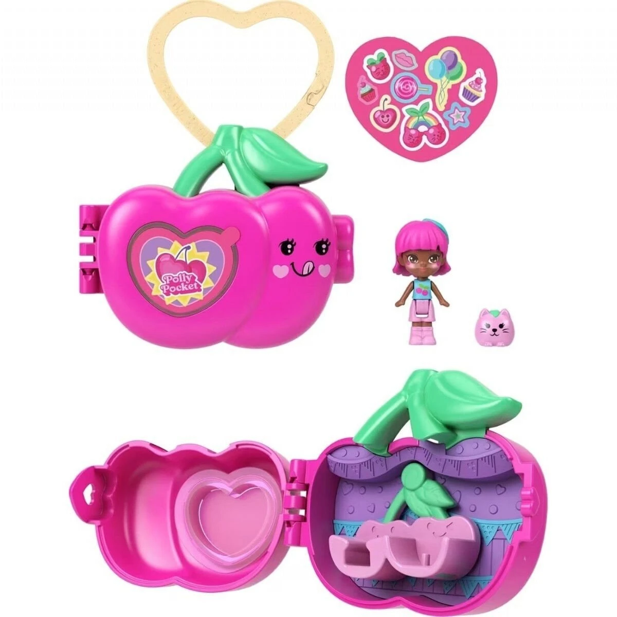 とりんけっつ5351 TROPICALSKIPPER POLO GR 48 JKC86 Polly Pocket - Meyve Temalı Sürpriz Set