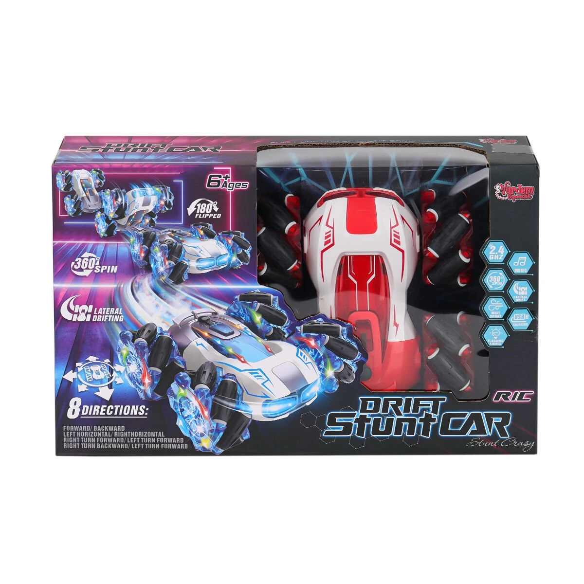 HG4-33 Kumandalı Müzikli Işıklı Drift Stuntu Akrobat Araba -Vardem