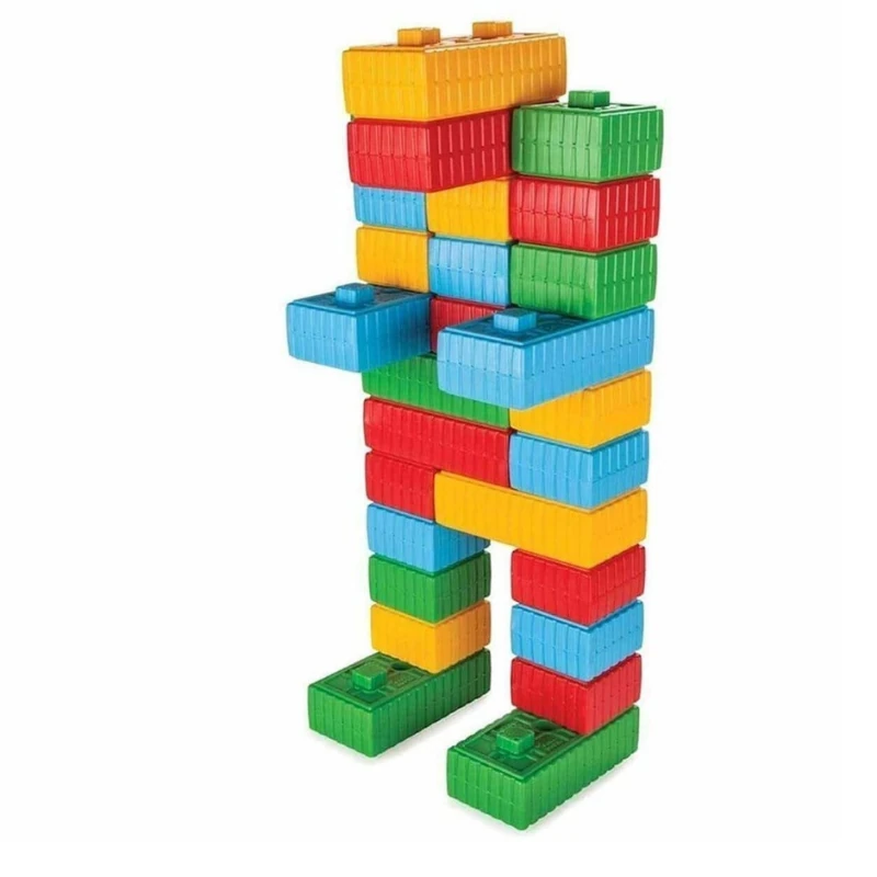 43 Parça Premium Eğitici ve Eğlenceli Tuğla Blok Araba Seti