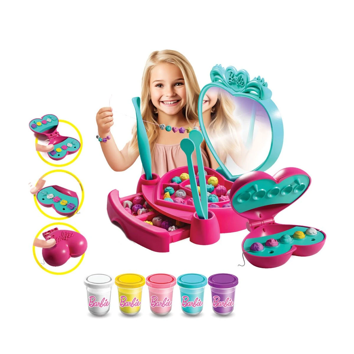 Accessories Bundle チャンドラサプライセット 03926 BARBİE TAKI TASARLA HAMUR SET