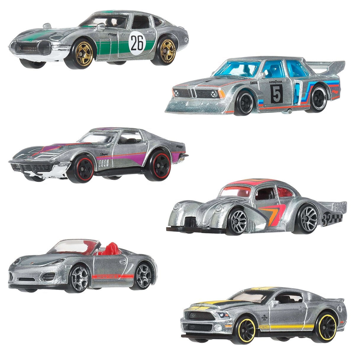 【希少】Hot Wheels まとめ マッスルカー10台 トラック2台 JLB26 Hot Wheels Zamac Temalı 6lı Araç Paketi 1:64