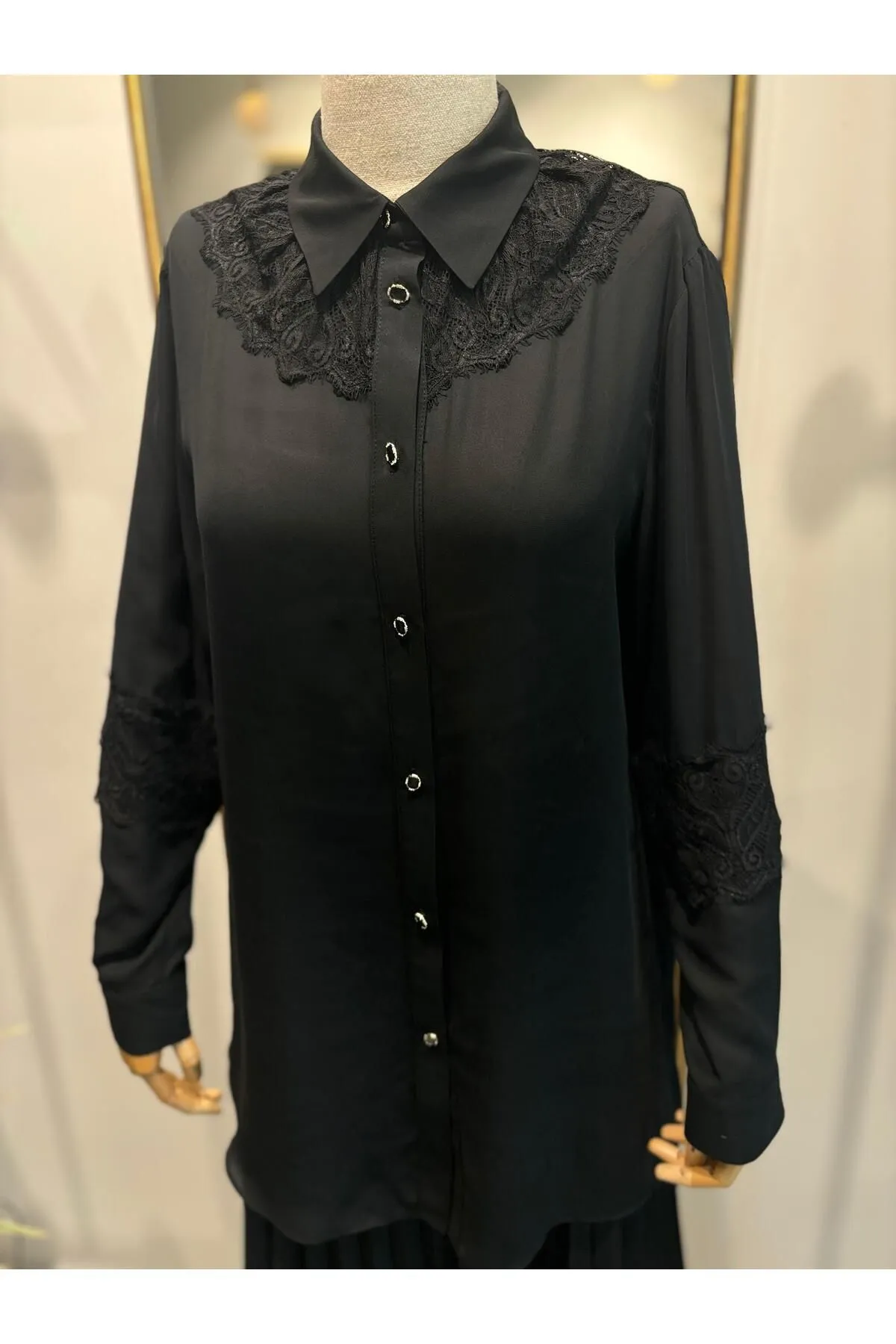 Siyah Pilise Etek Takım