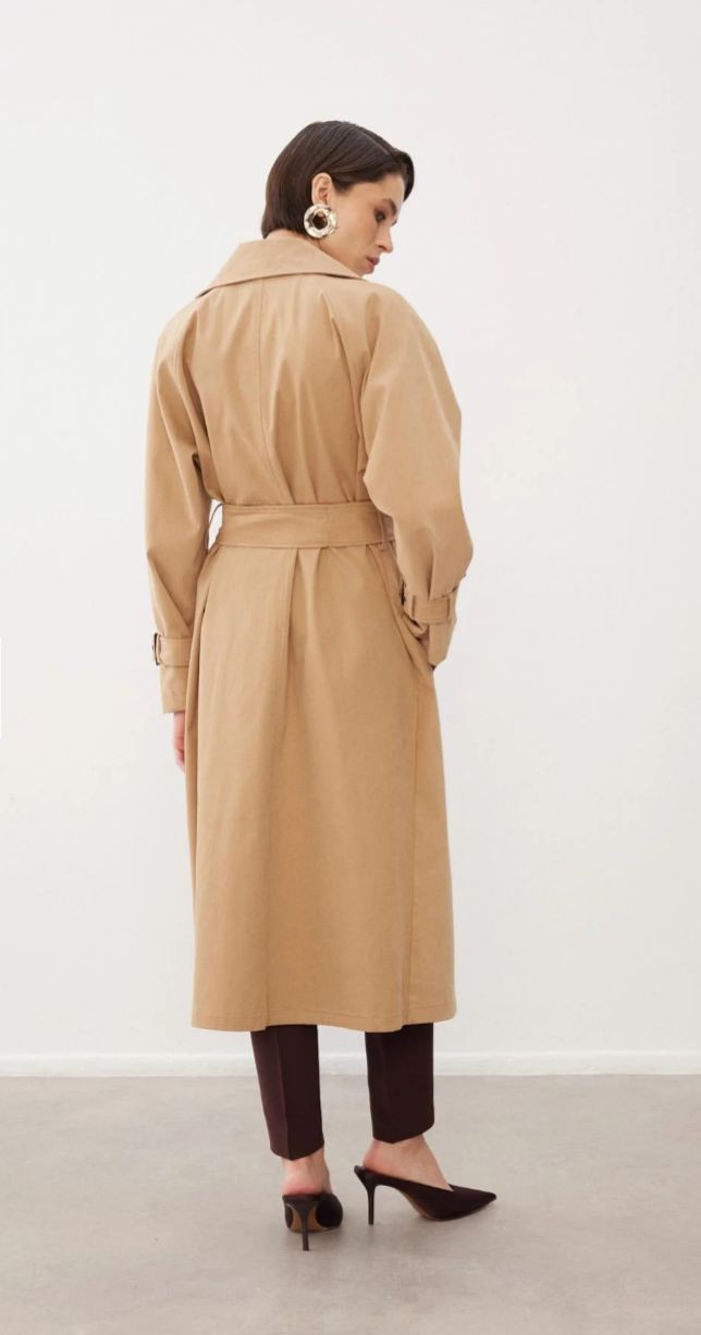 Elisa Camel Trençkot