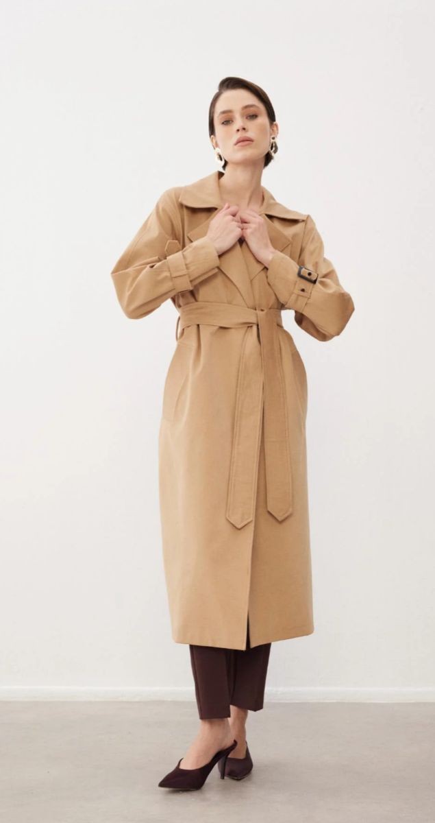 Elisa Camel Trençkot