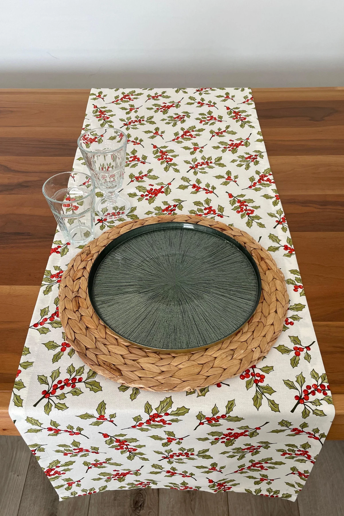 Kokina Desenli Runner - Çok Renkli - 40 x 150