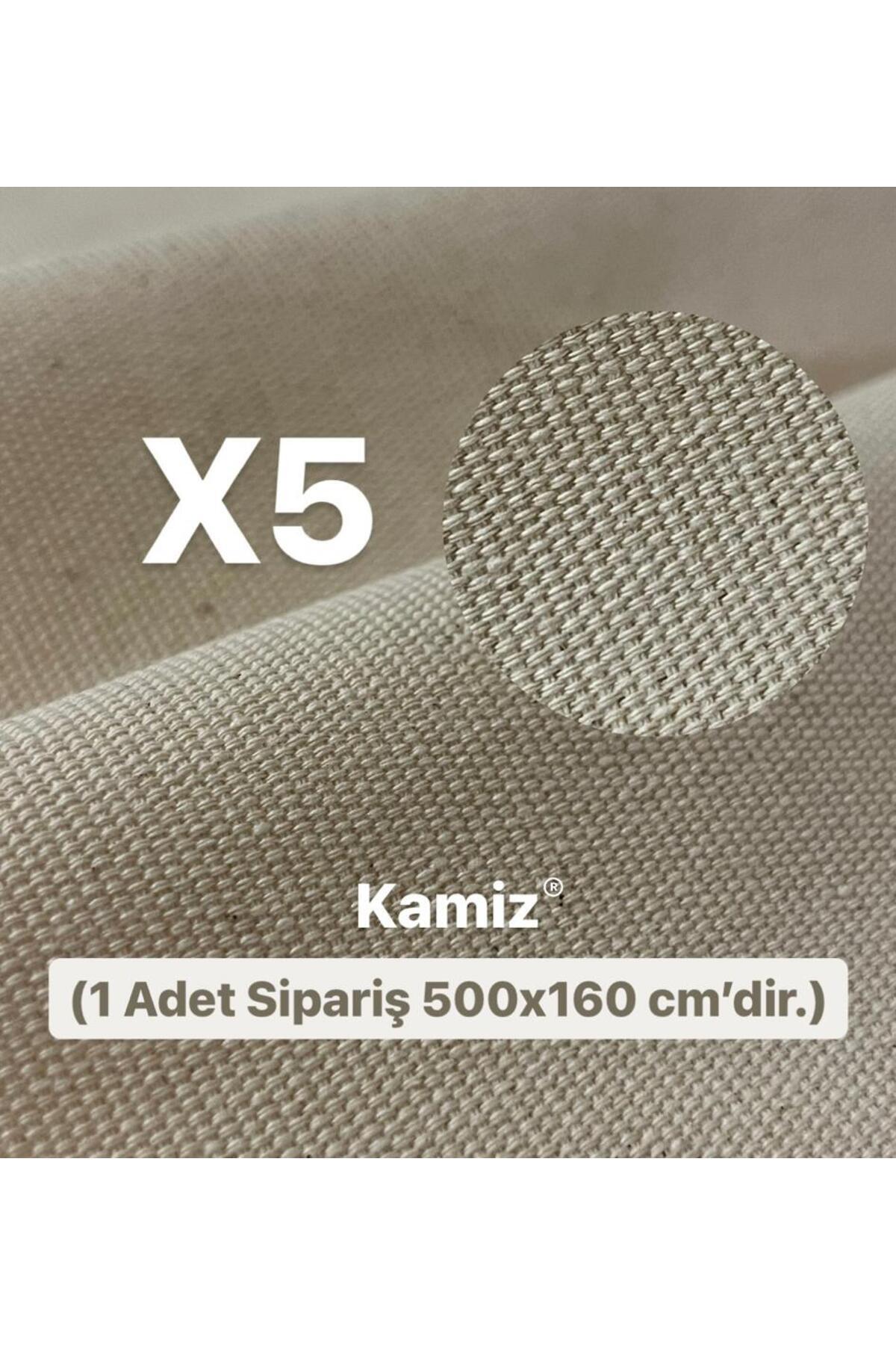 5 Metre Ham Kanvas Kumaş (Çanta & Branda İçin) - Bej - 100 x 160