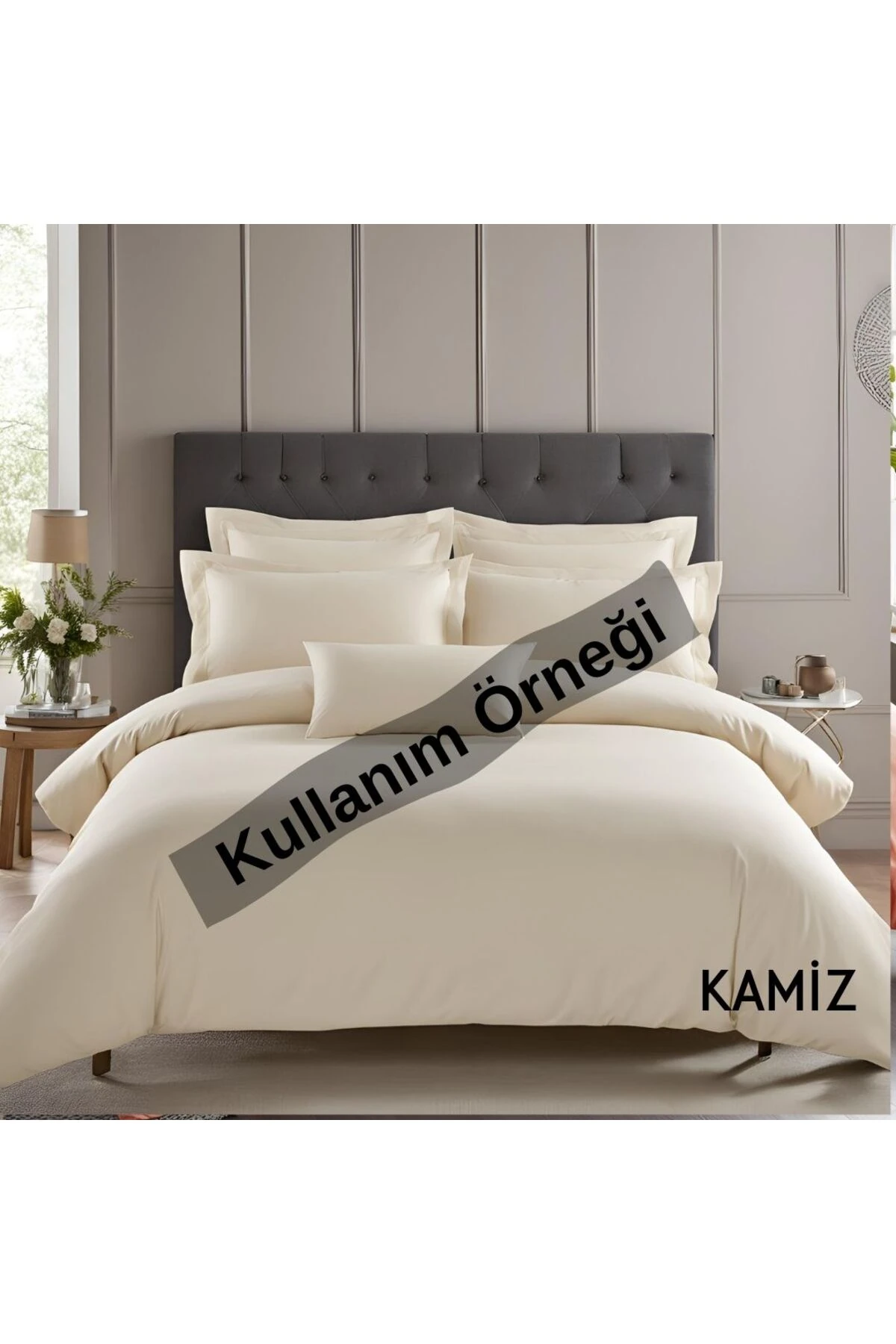 30 Metre Toptan Nevresimlik Kumaş - Krem - 240 x 300