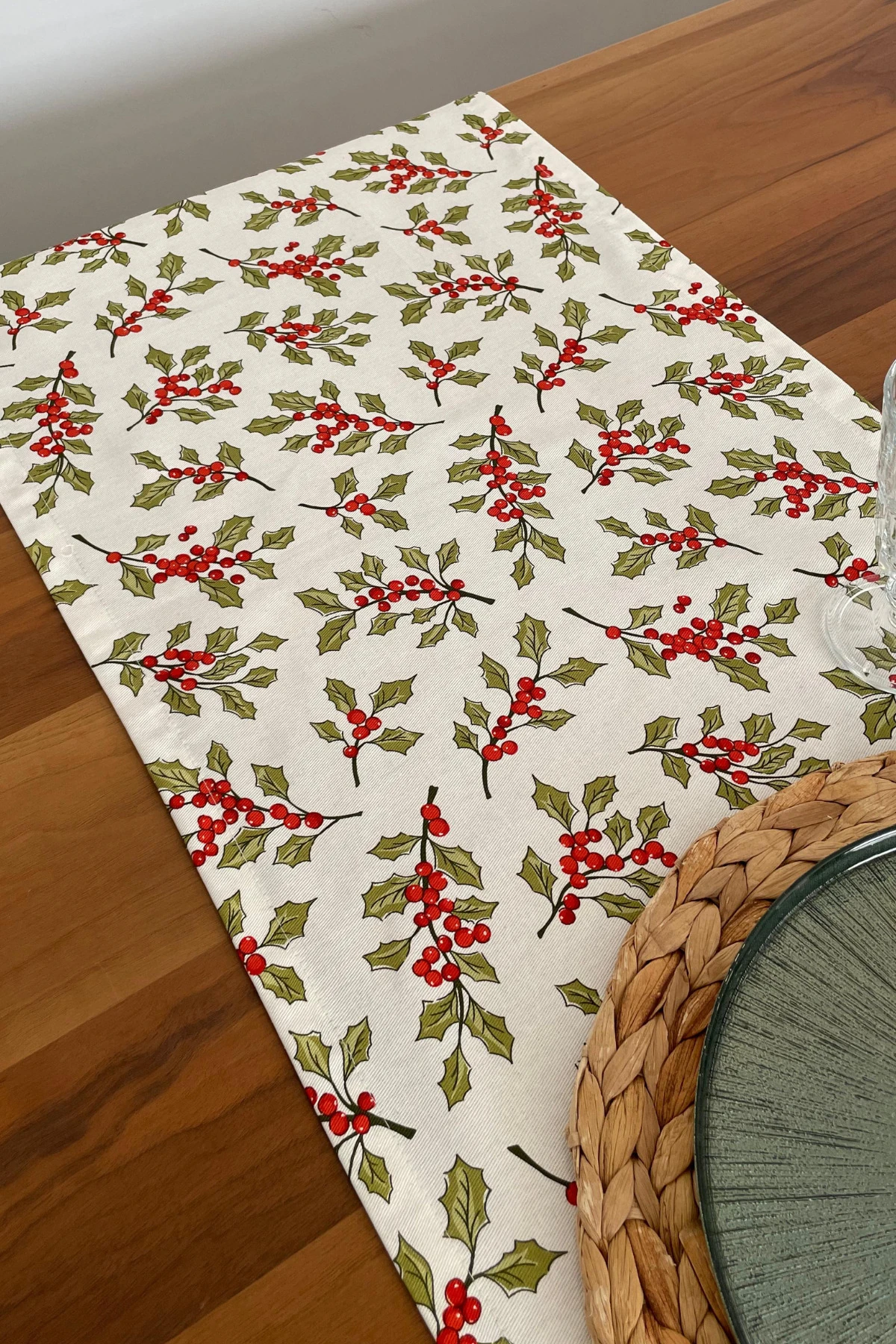 Kokina Desenli Runner - Çok Renkli - 40 x 150