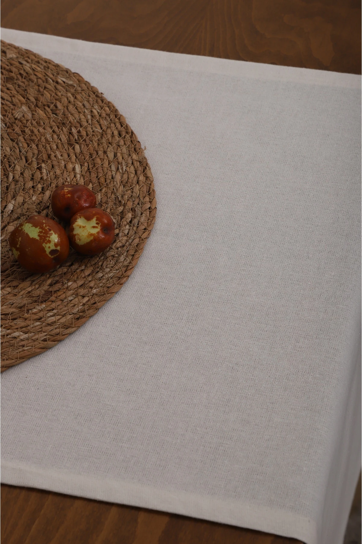 Ham Pamuklu Runner - Bej - 40 x 150