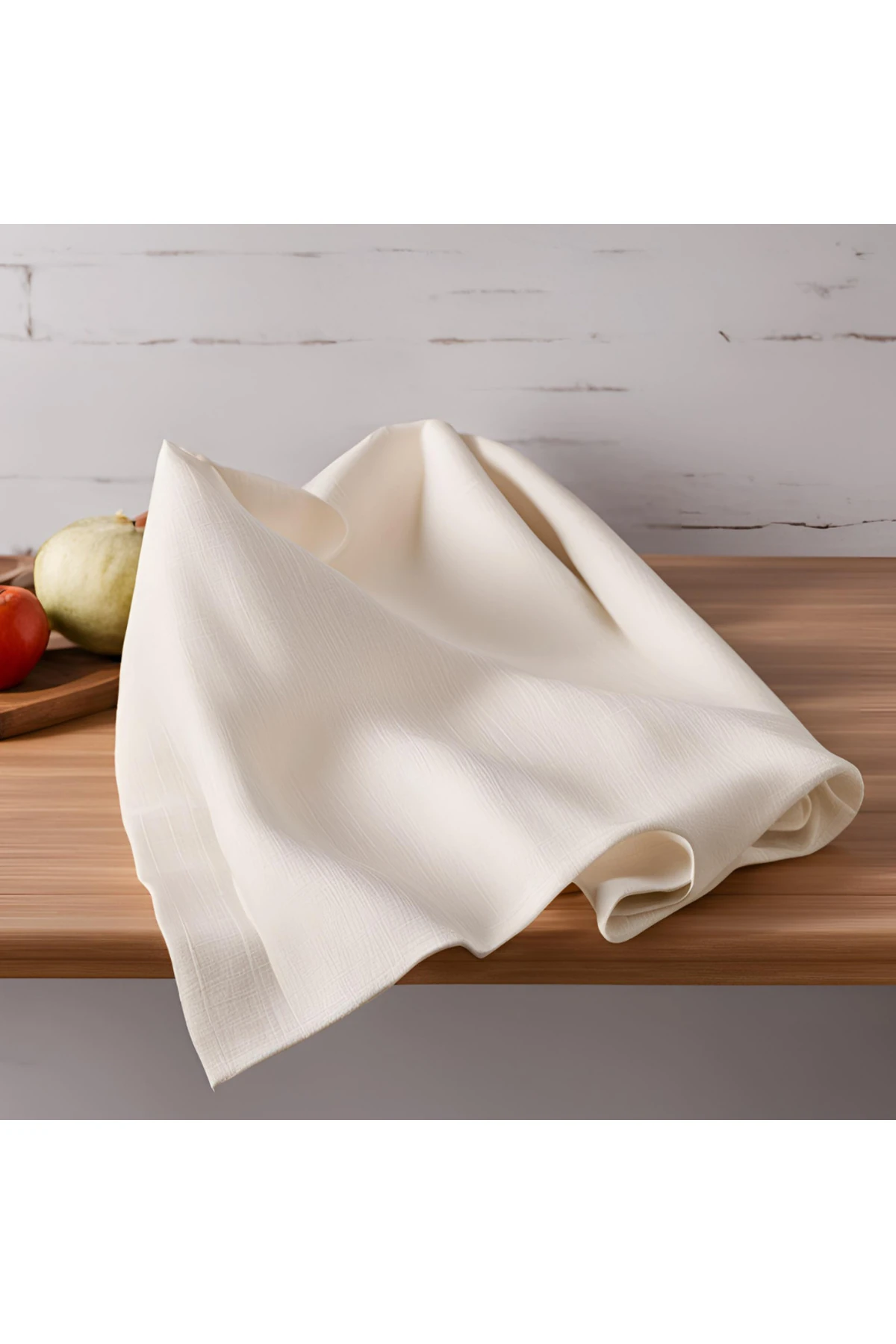 Müslin Mutfak Havlusu / Kurulama Bezi (2 Adet) - Ekru - 30 x 50