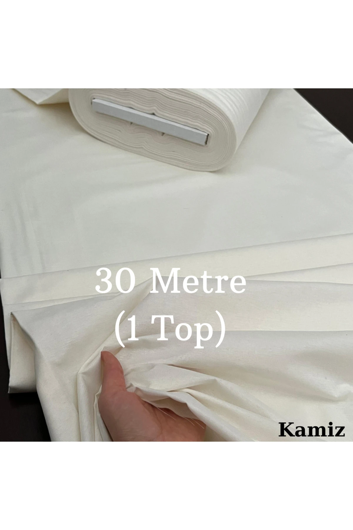 30 Metre Toptan Nevresimlik Kumaş - Krem - 240 x 300