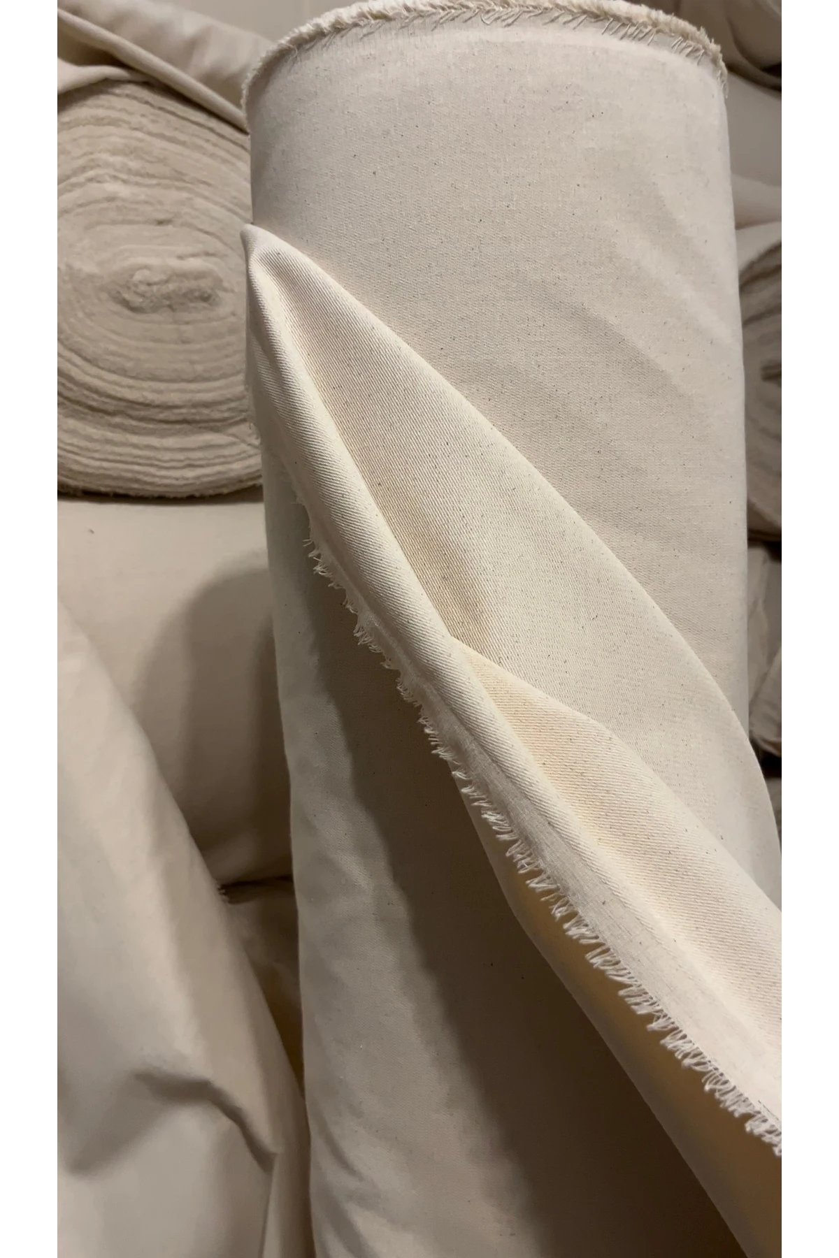 Çok Amaçlı Ham Kanvas Kumaş - Bej - 100 x 160