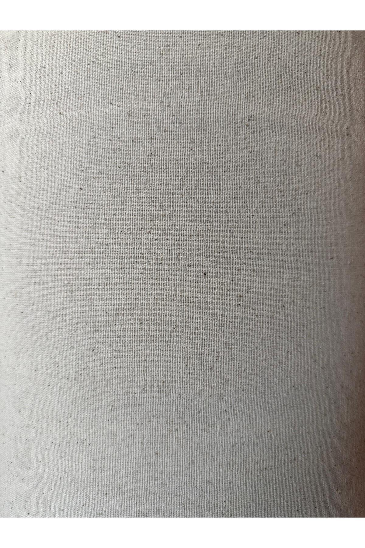 Yıkanmış Pamuk Keten Kumaş - Bej - 100 x 210