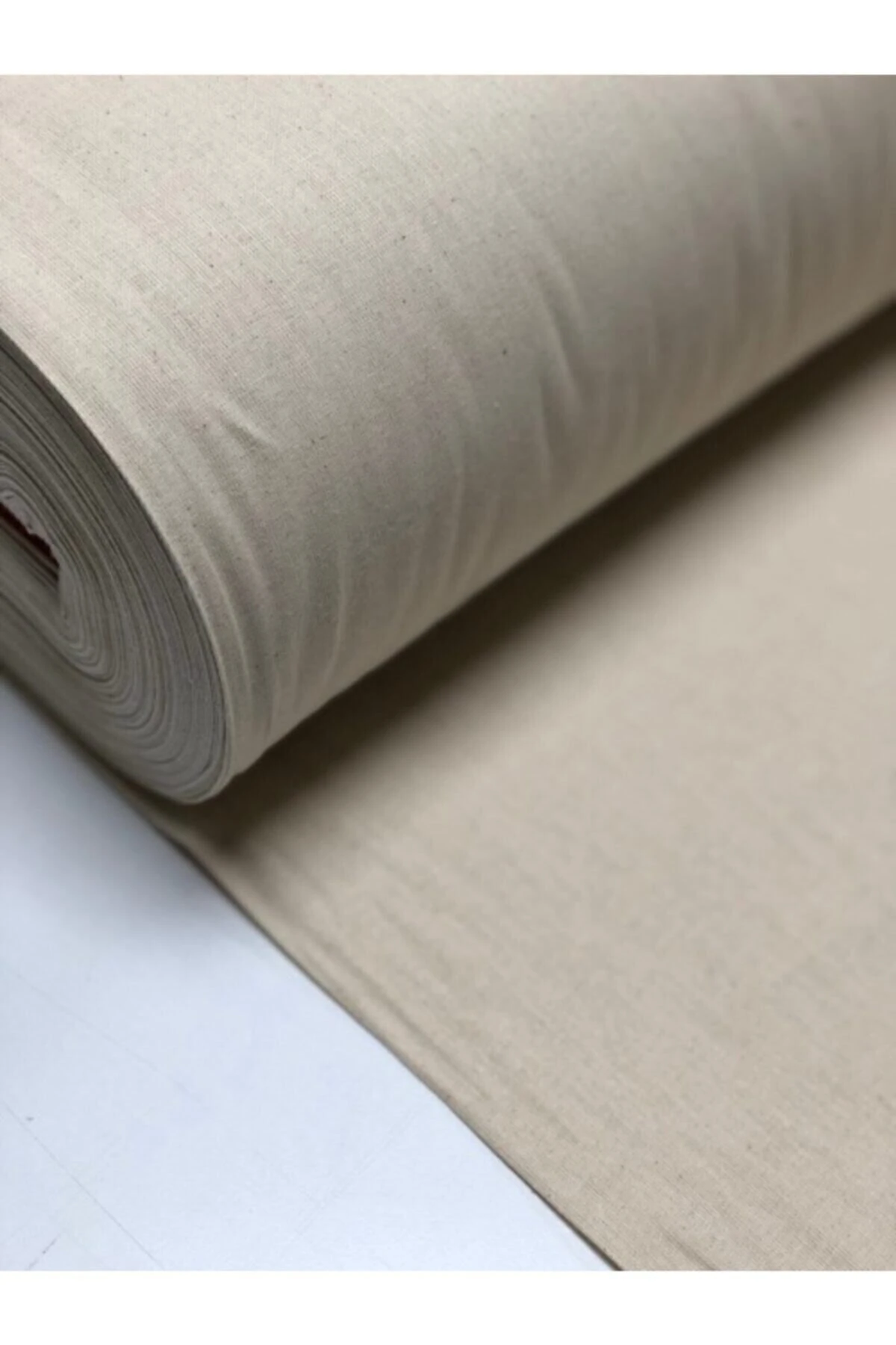 10 Metre Ham Amerikan Bezi (Punch & Hobi Kumaşı) - Bej - Tek Ebat