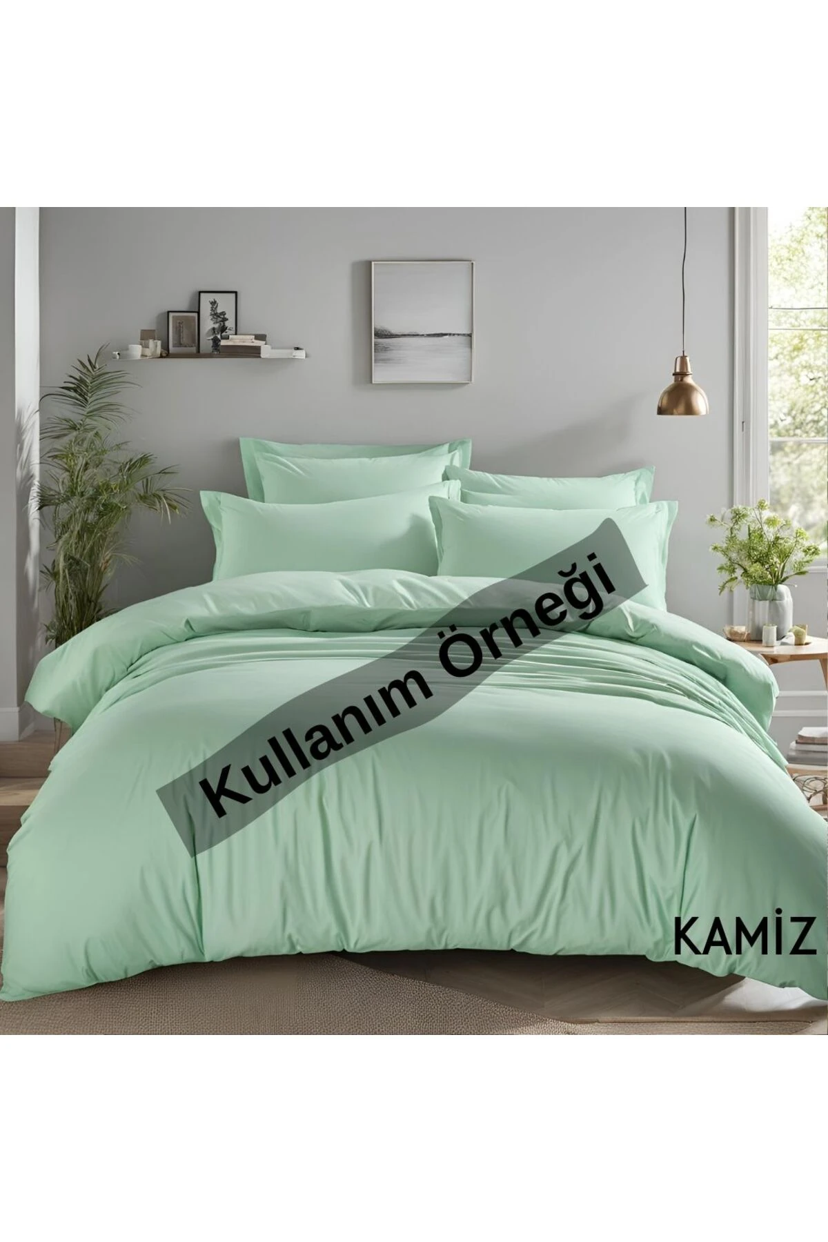 30 Metre Toptan Nevresimlik Kumaş - Mint - 240 x 300
