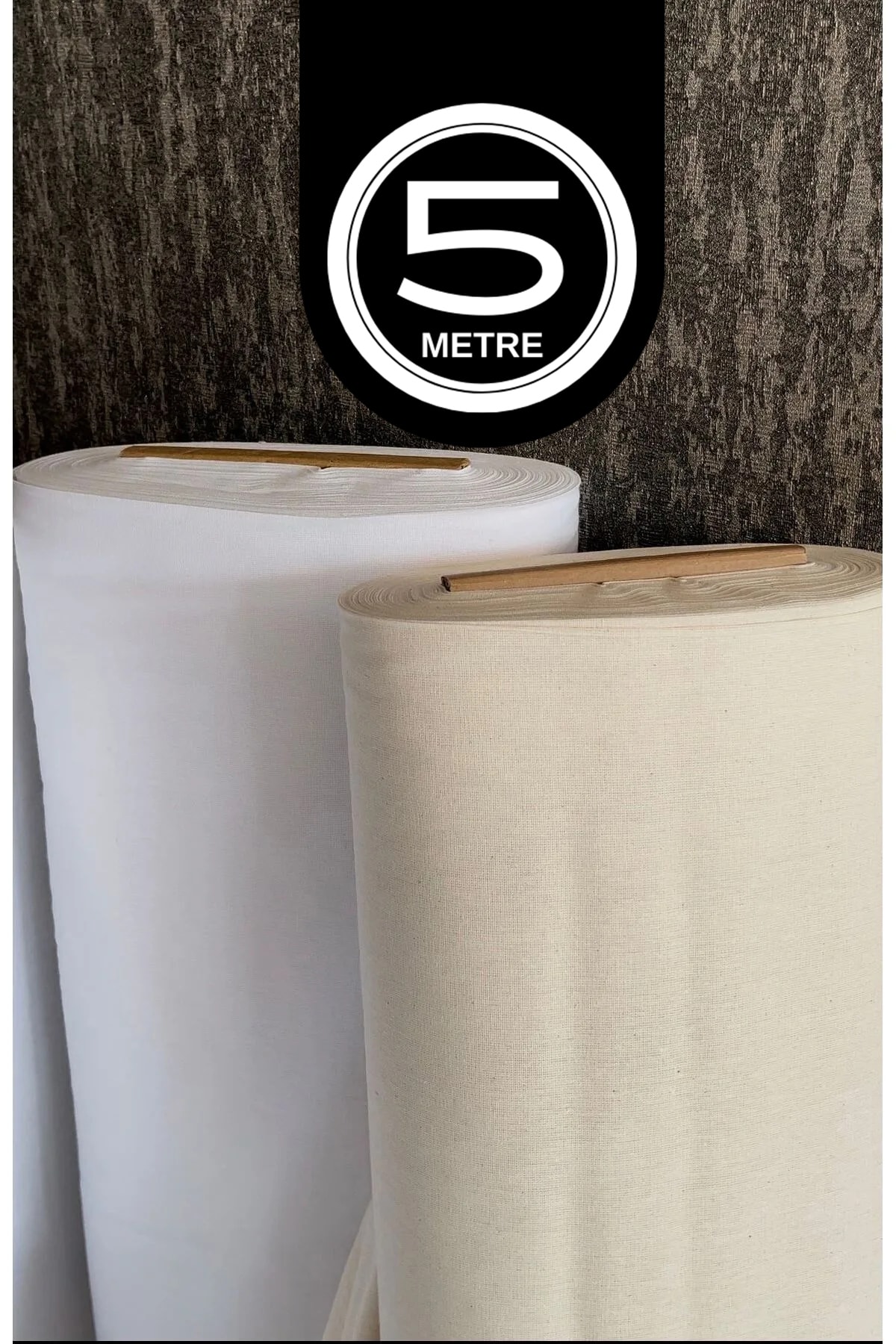 5 Metre Ham Amerikan Bezi (Punch & Hobi Kumaşı) - Bej - 100 x 220