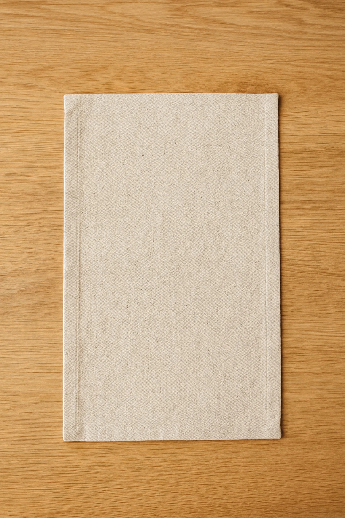 Doğal Pamuk Keten Amerikan Servis Seti (6'lı) - Doğal Bej - 35 x 45