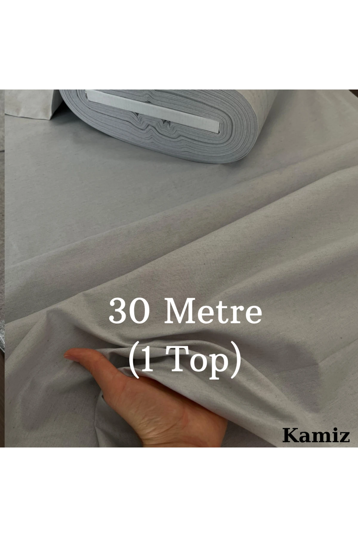 30 Metre Toptan Nevresimlik Kumaş - Gri - 240 x 300